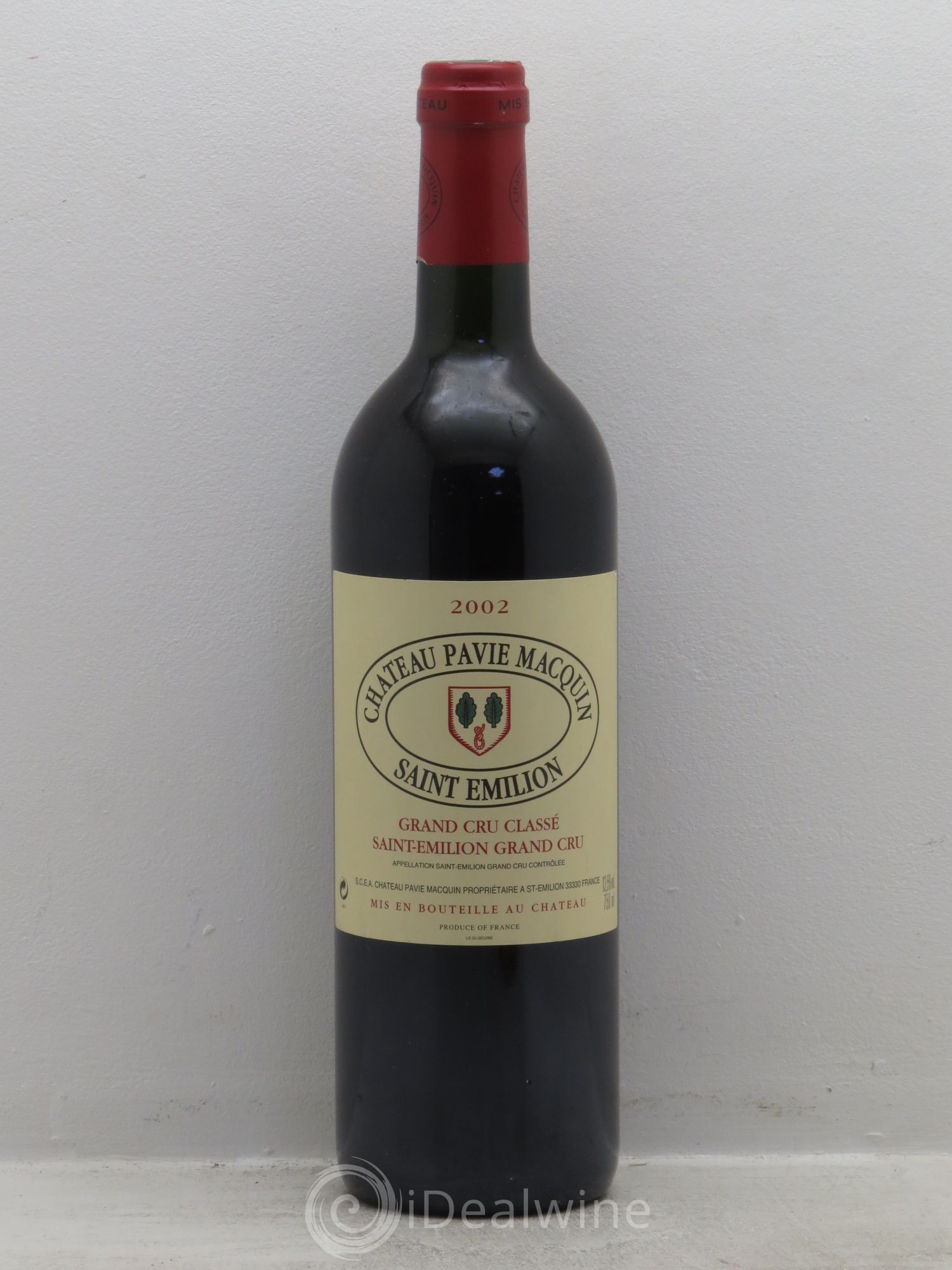 Château Pavie Macquin 1er Grand Cru Classé B 2002 - Lot de 1 bouteille - 0