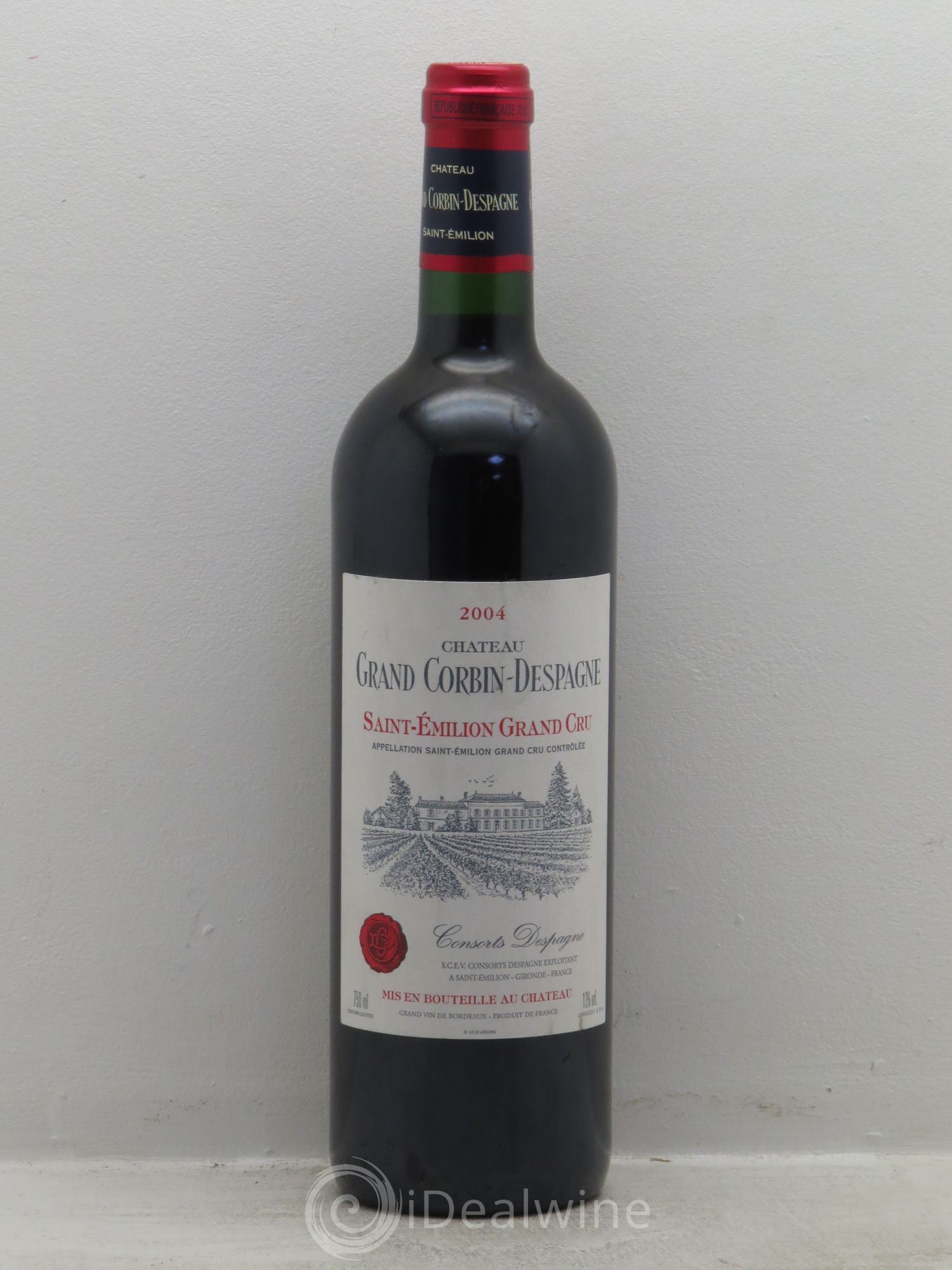 Château Grand Corbin Despagne Grand Cru Classé 2004 - Lot de 1 bouteille - 0
