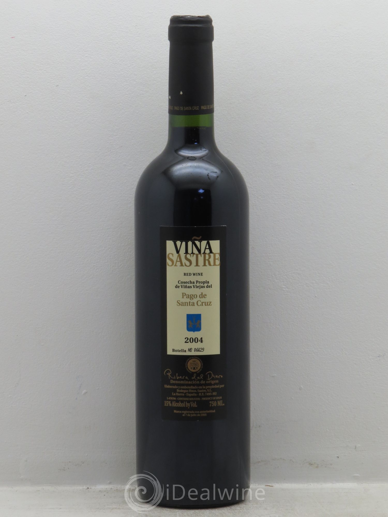 Ribera Del Duero DO Vina Sastre - Pago de Santa Cruz 2004 - Posten von 1 Flasche - 0