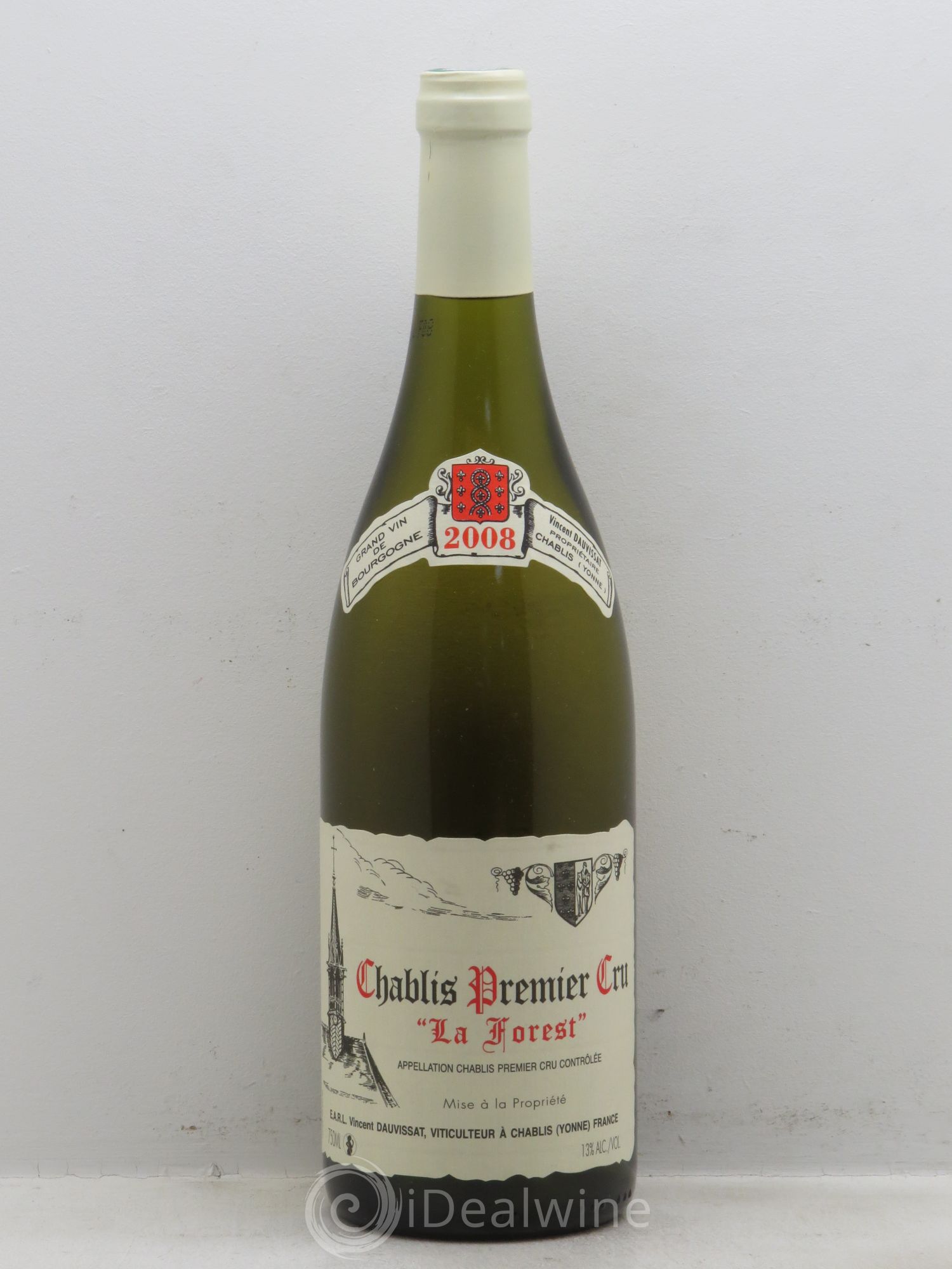Chablis 1er Cru La Forest Vincent Dauvissat (Domaine) (sans prix de réserve-no reserve) 2008 - Posten von 1 Flasche - 0