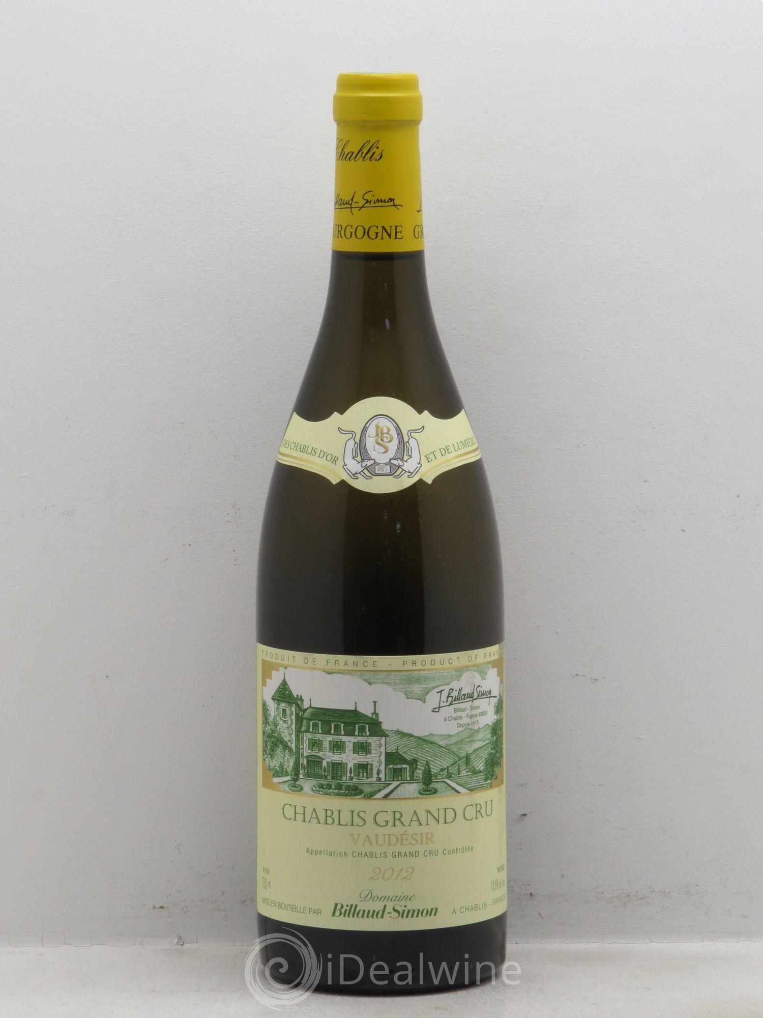 Chablis Grand Cru (sans prix de réserve-no reserve) 2012 - Posten von 1 Flasche - 0