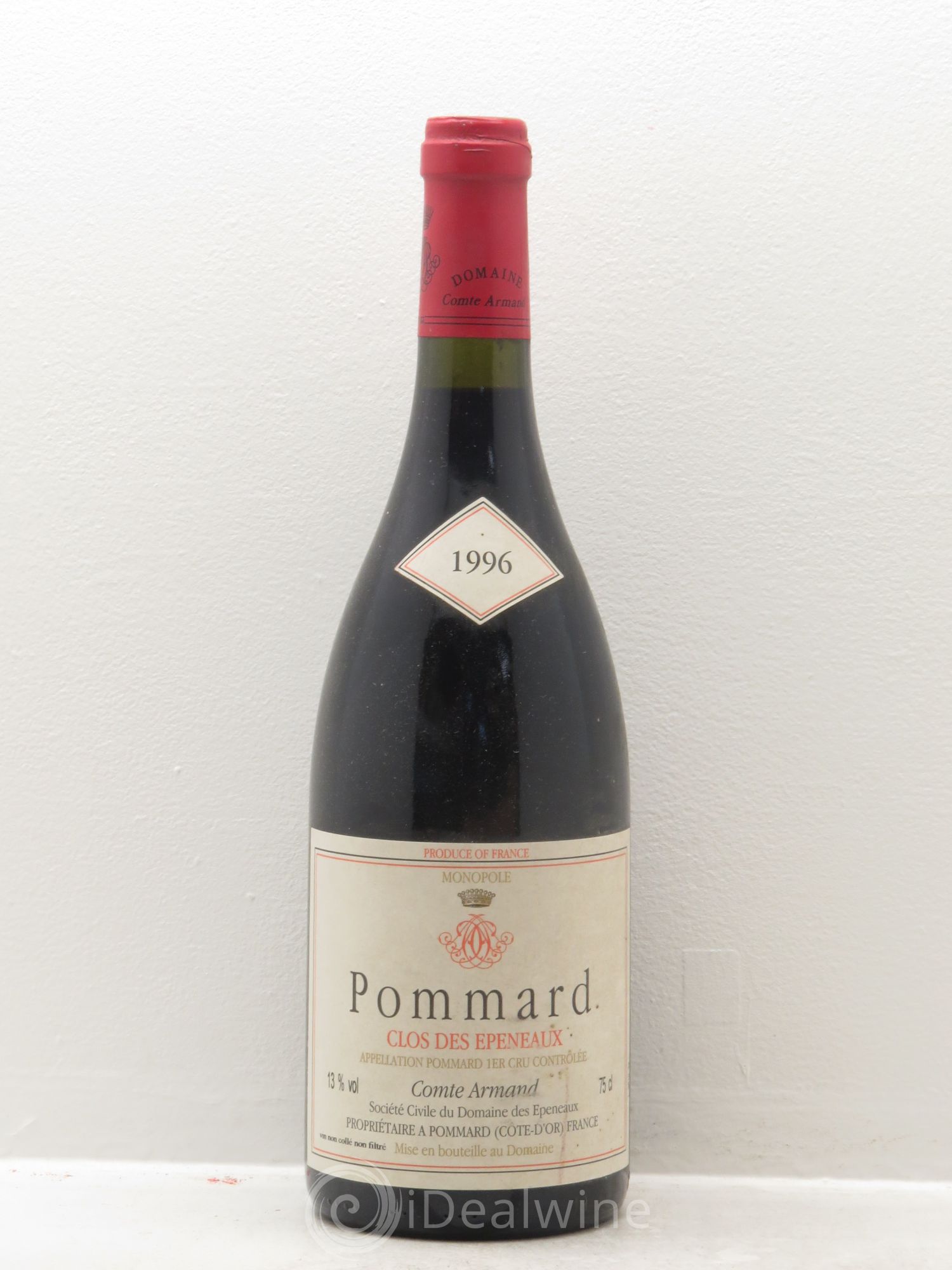 Pommard 1er Cru Clos des Epeneaux Comte Armand (sans prix de réserve) 1996 - Lot de 1 bouteille - 0