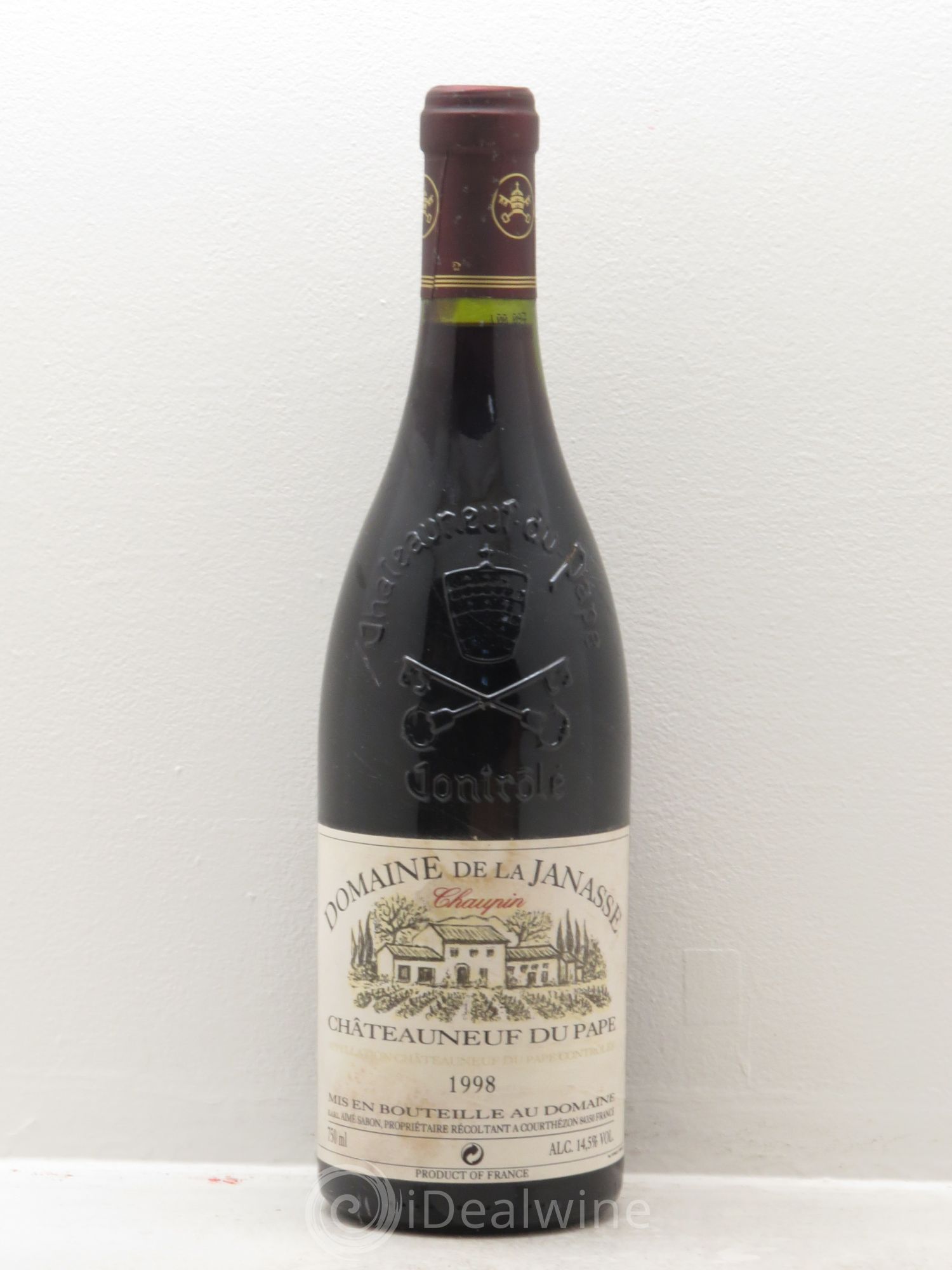 Châteauneuf-du-Pape Cuvée Chaupin La Janasse (Domaine de) (sans prix de réserve) 1998 - Lot de 1 bouteille - 0