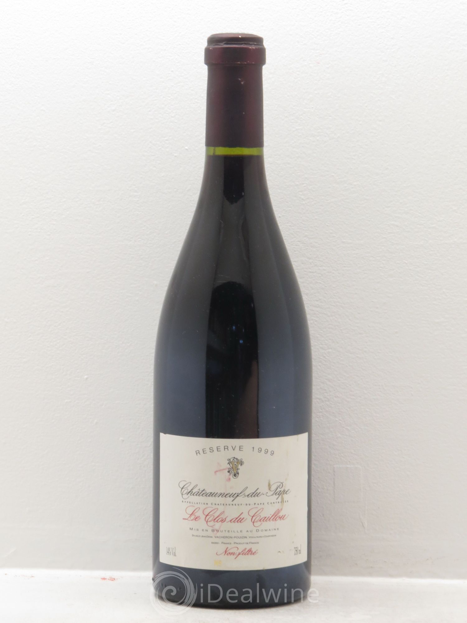 Châteauneuf-du-Pape Domaine Le Clos du Caillou Réserve Sylvie Vacheron (sans prix de réserve) 1999 - Lot de 1 bouteille - 0