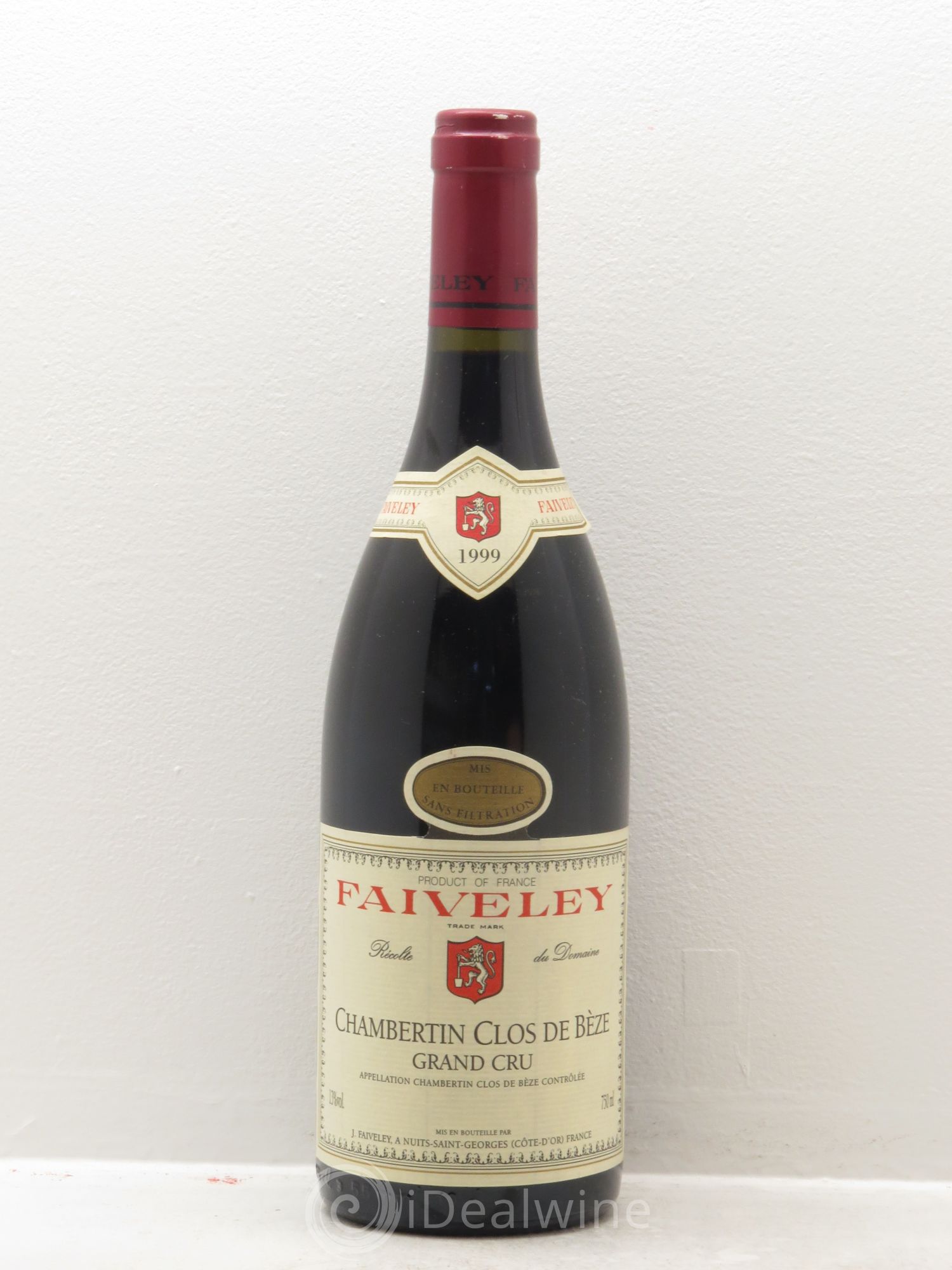 Chambertin Clos de Bèze Grand Cru Faiveley (sans prix de réserve) 1999 - Lot de 1 bouteille - 0