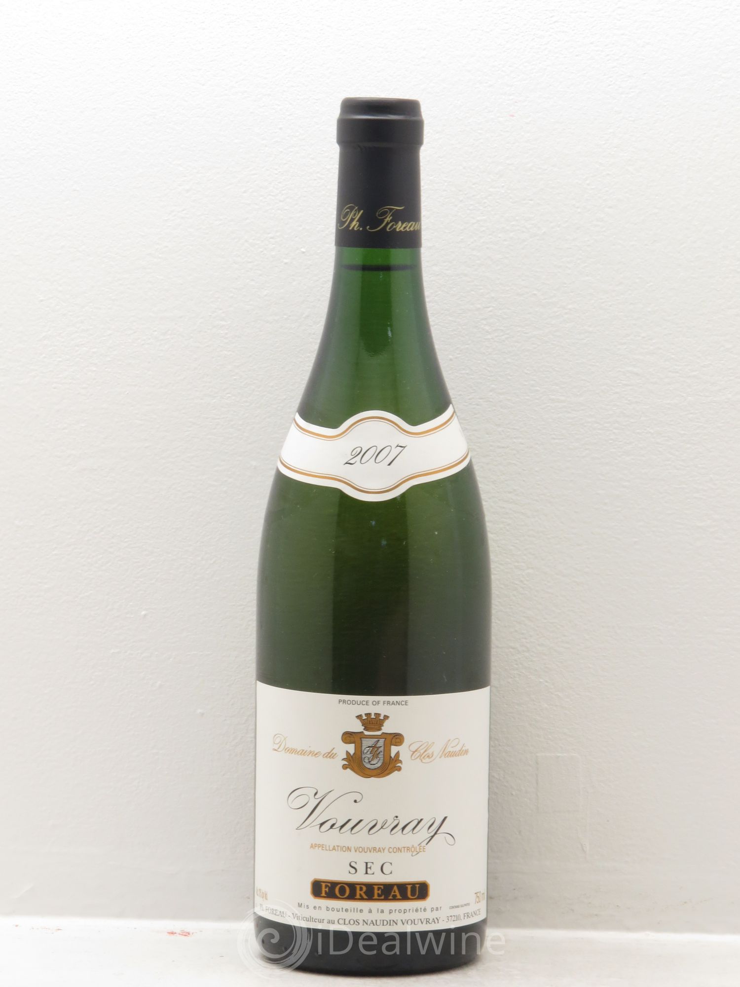 Vouvray Sec Clos Naudin - Philippe Foreau (sans prix de réserve) 2007 - Lot de 1 bouteille - 0