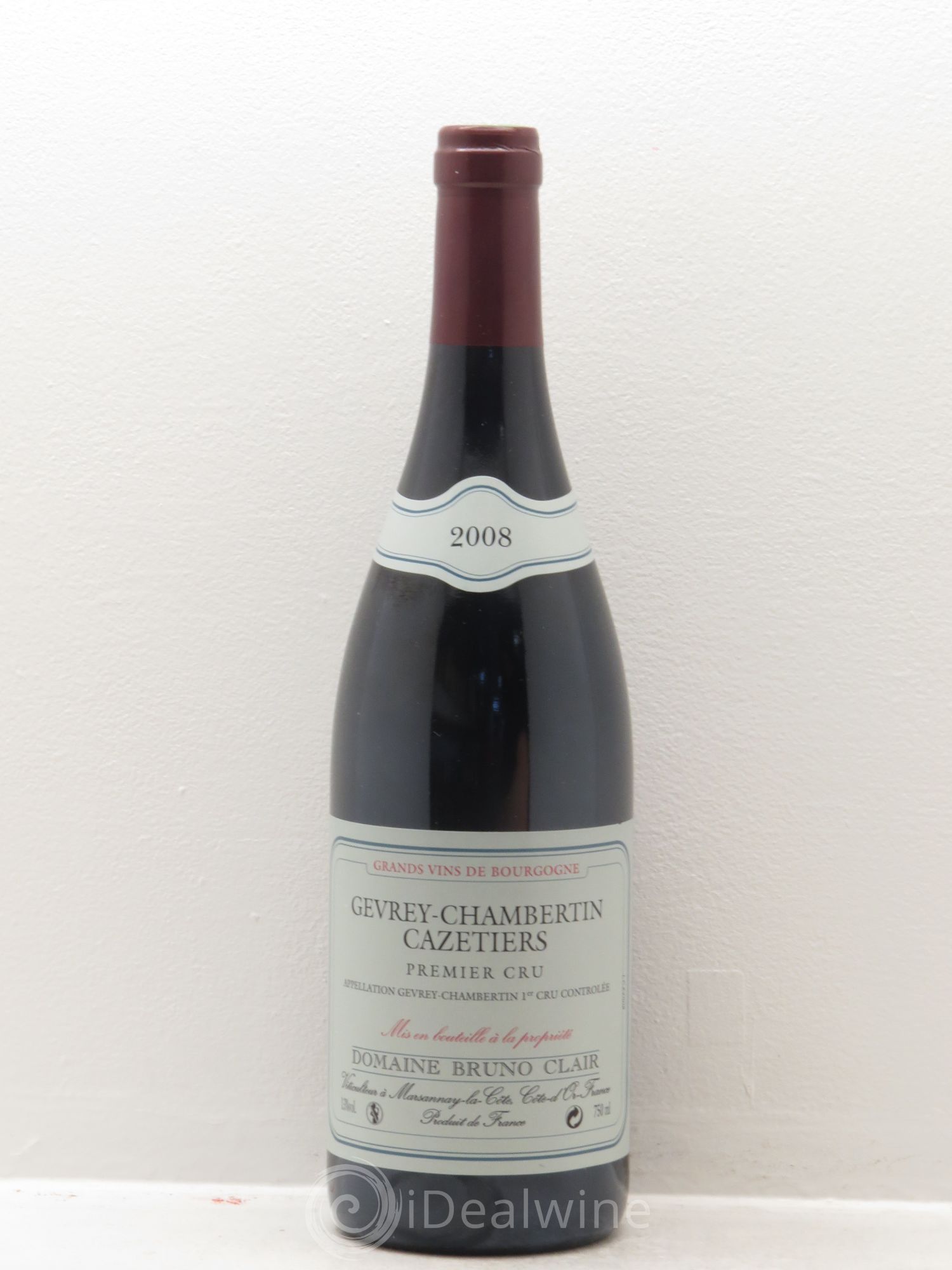 Gevrey-Chambertin 1er Cru Les Cazetiers Bruno Clair (Domaine) (sans prix de réserve) 2008 - Lot de 1 bouteille - 0