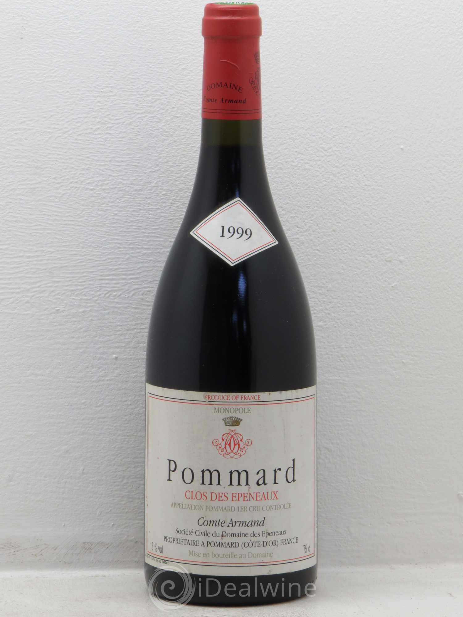 Pommard 1er Cru Clos des Epeneaux Comte Armand (sans prix de réserve) 1999 - Lot de 1 bouteille - 0