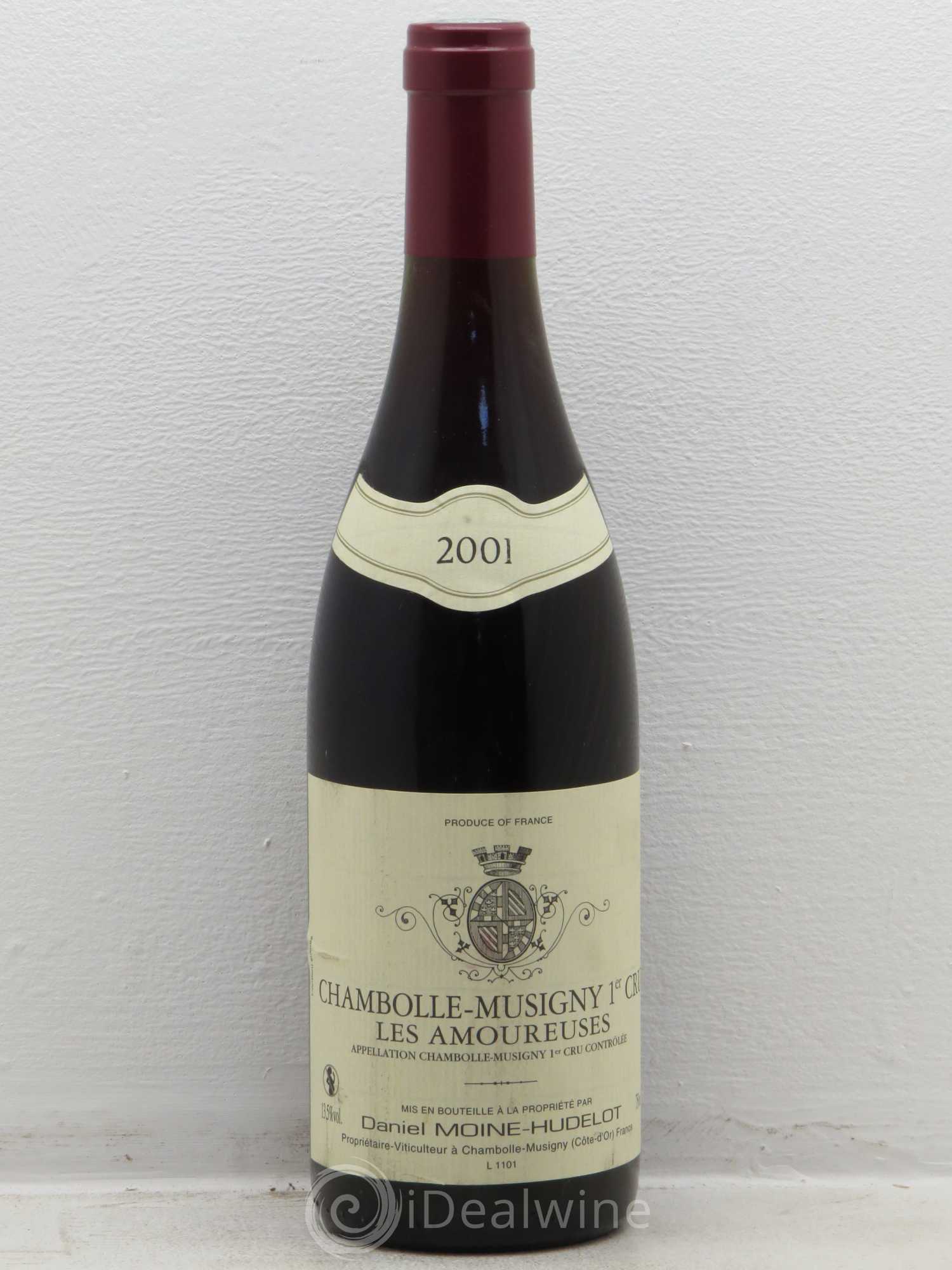 Chambolle-Musigny 1er Cru Les Amoureuses Moine-Hudelot (Domaine) (sans prix de réserve) 2001 - Lot de 1 bouteille - 0