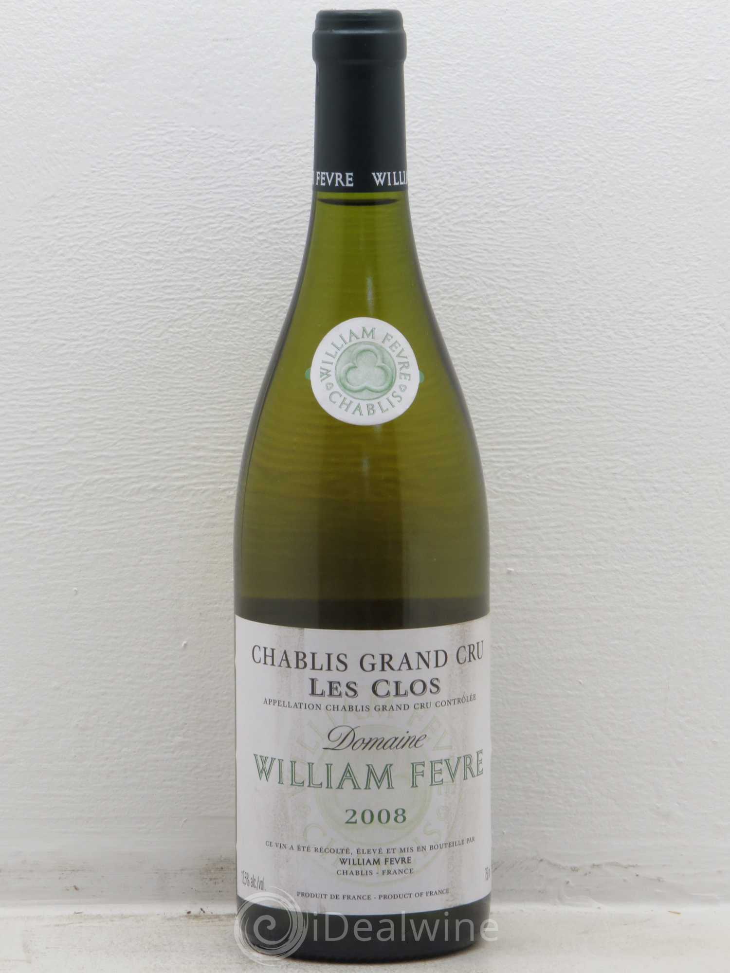 Chablis Grand Cru Les Clos William Fèvre (sans prix de réserve) 2008 - Lot de 1 bouteille - 0