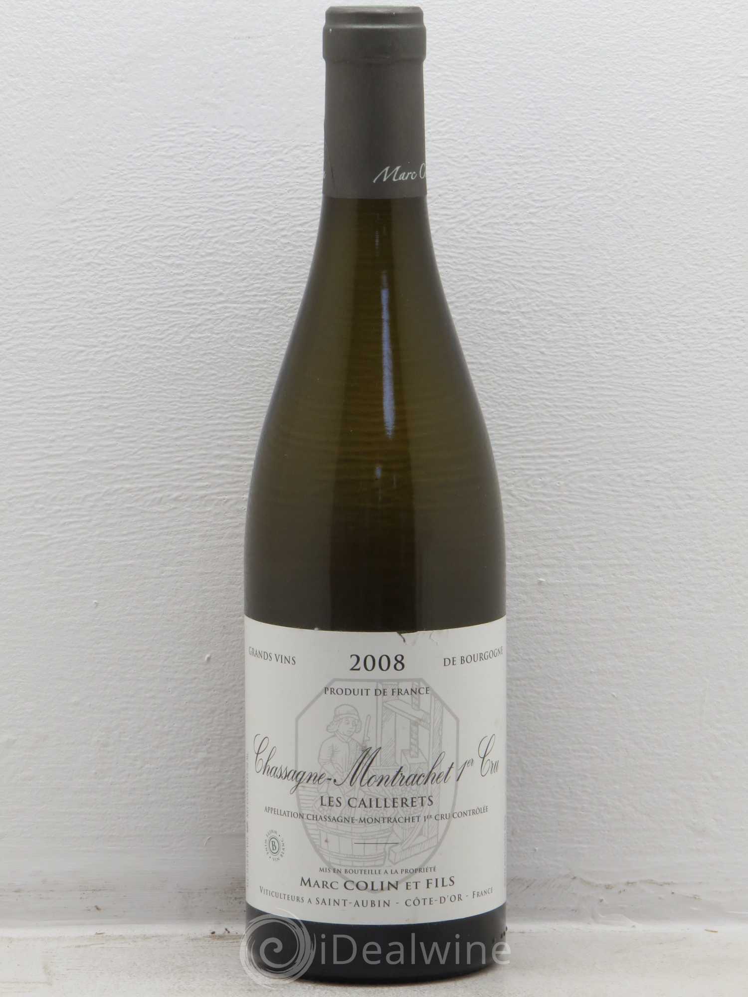 Chassagne-Montrachet 1er Cru Les Caillerets Marc Colin & Fils (sans prix de réserve) 2008 - Lot de 1 bouteille - 0