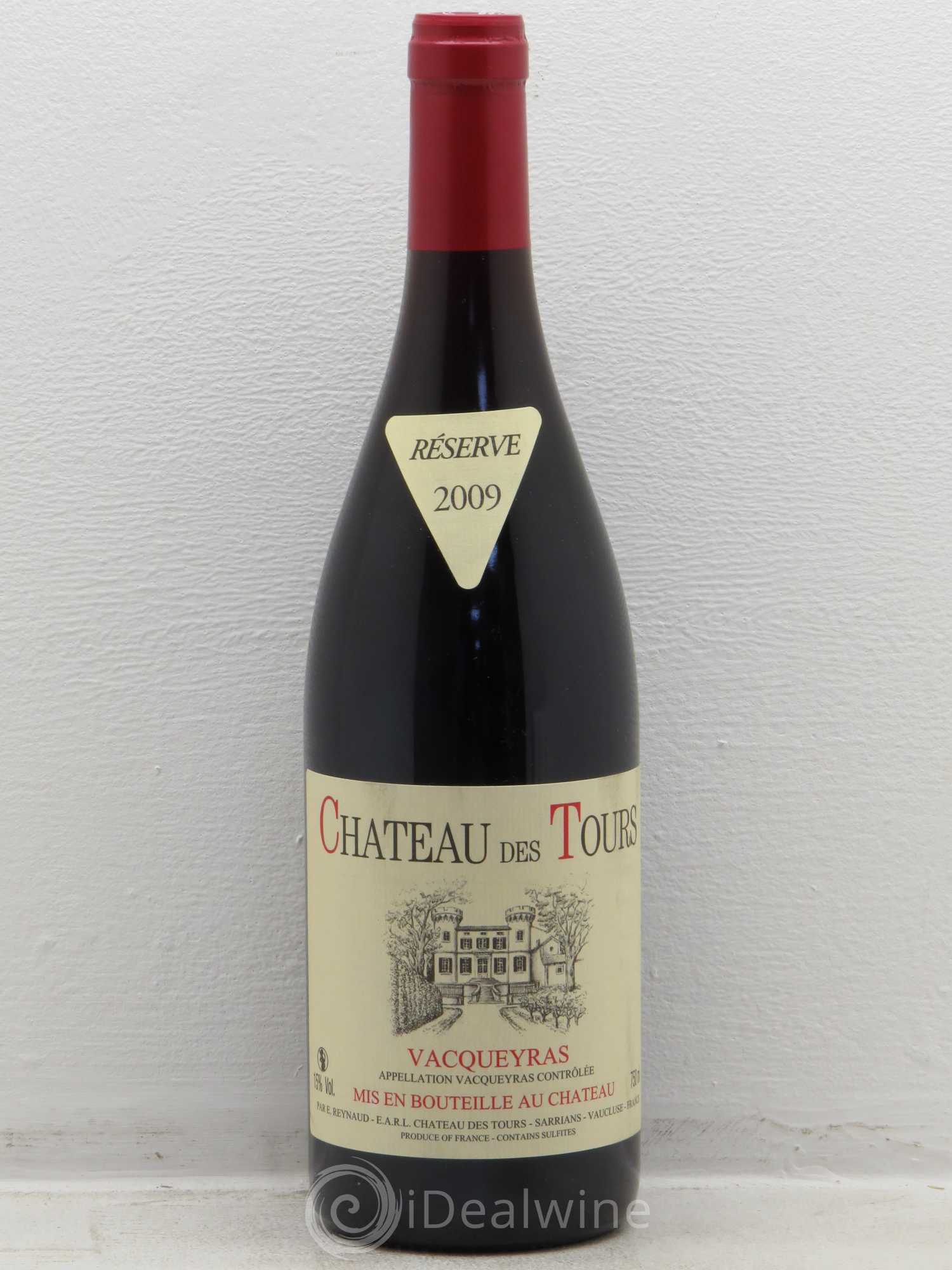 Vacqueyras Château des Tours Emmanuel Reynaud (sans prix de réserve) 2009 - Lot de 1 bouteille - 0
