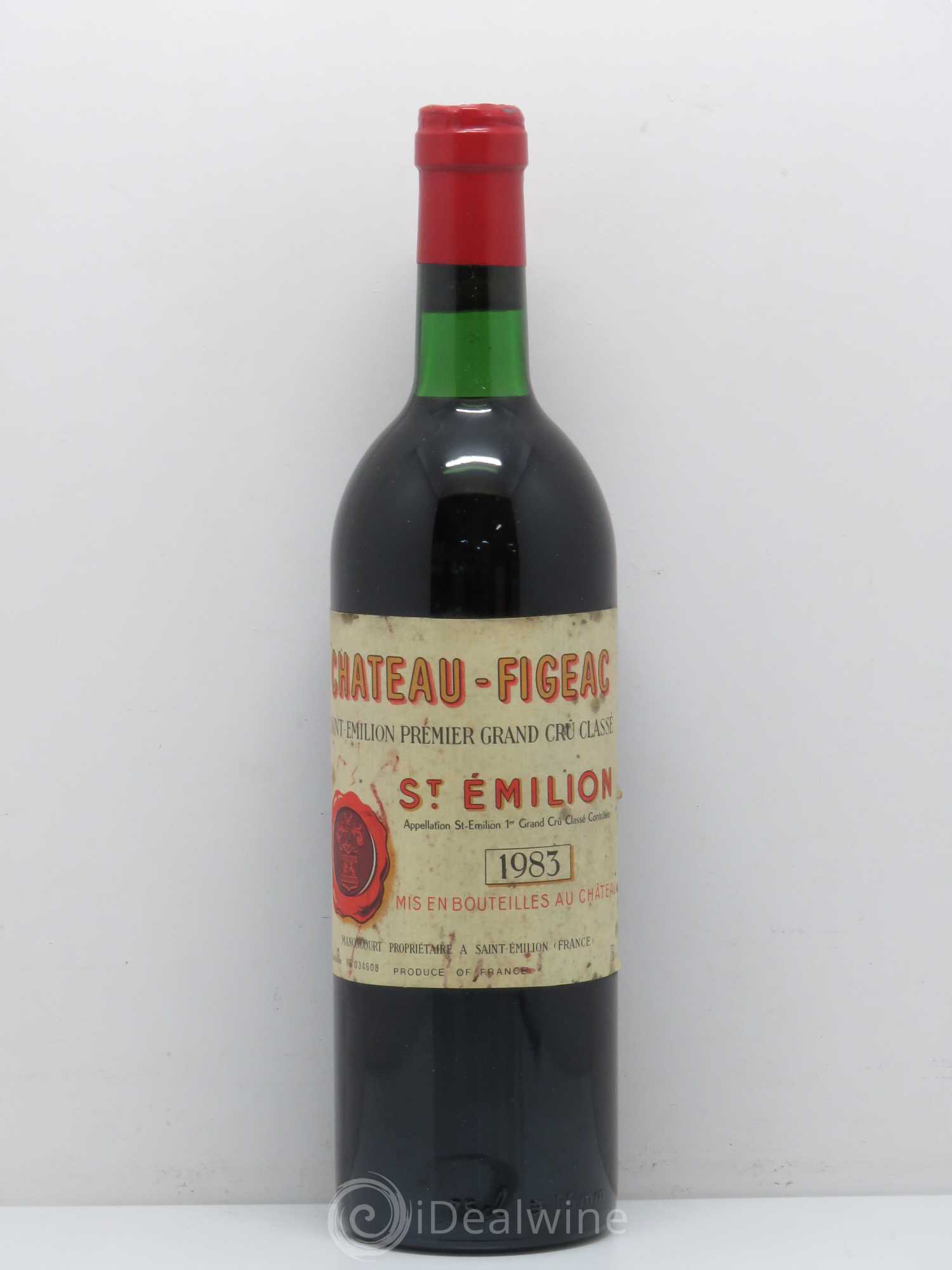Château Figeac 1er Grand Cru Classé A (sans prix de réserve) 1983 - Lot de 1 bouteille - 0