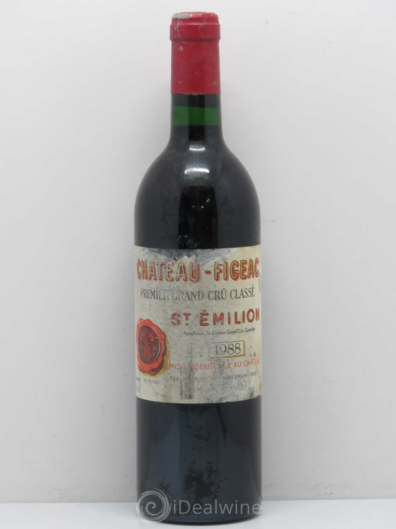 Château Figeac 1er Grand Cru Classé A (sans prix de réserve) 1988 - Lot de 1 bouteille - 0