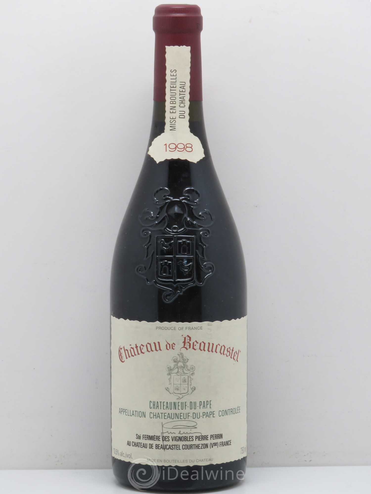 Châteauneuf-du-Pape Château de Beaucastel Famille Perrin (sans prix de réserve) 1998 - Lot de 1 bouteille - 0