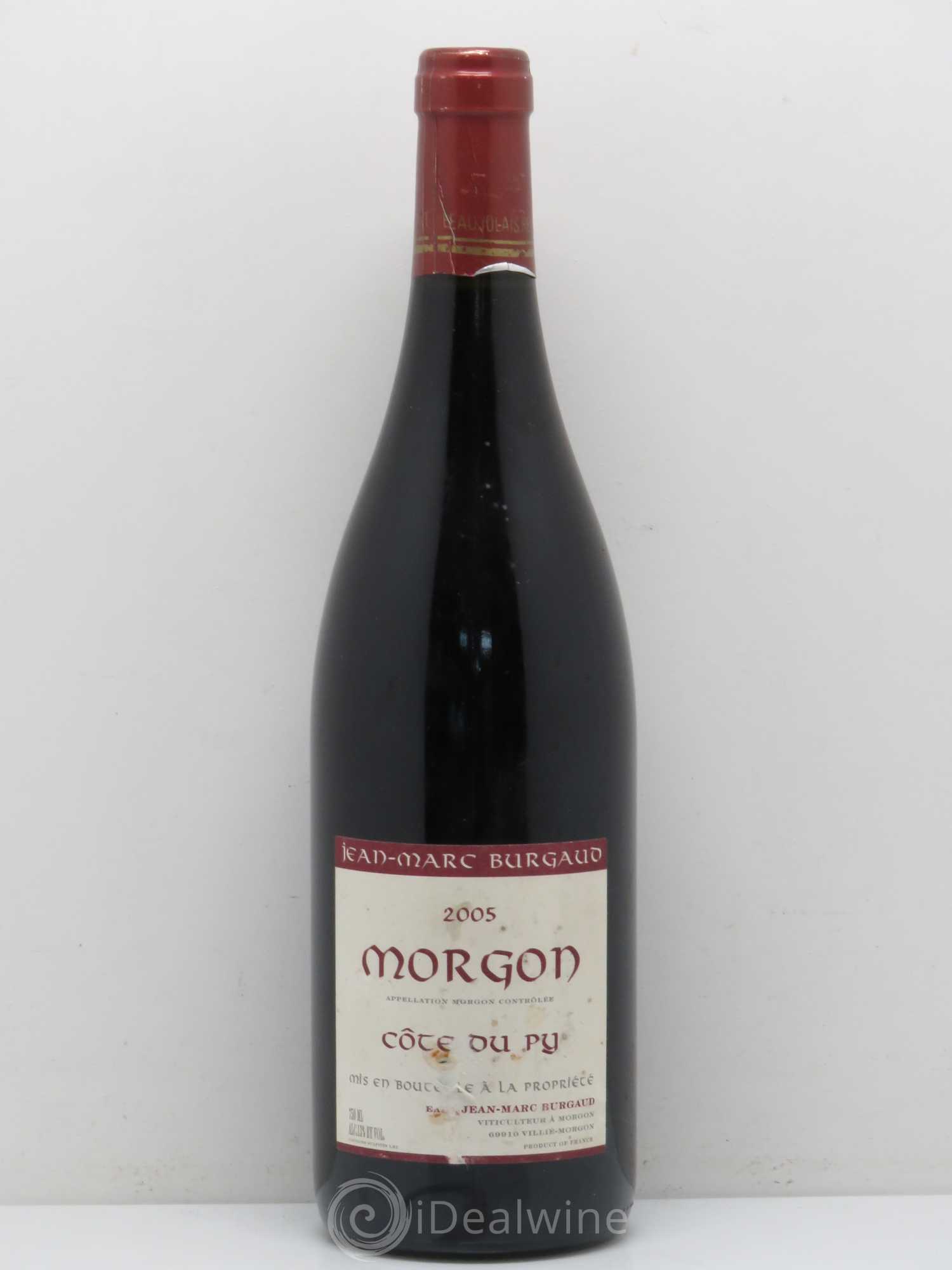 Morgon Côte du Py Jean-Marc Burgaud (Domaine) (sans prix de réserve) 2005 - Lot de 1 bouteille - 0