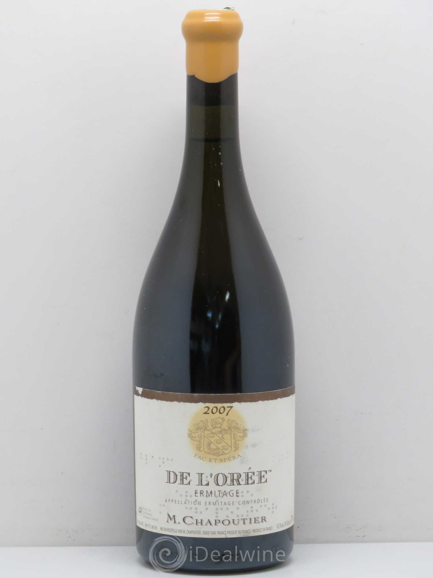 Hermitage Ermitage de l'Orée Chapoutier (sans prix de réserve) 2007 - Lot de 1 bouteille - 0