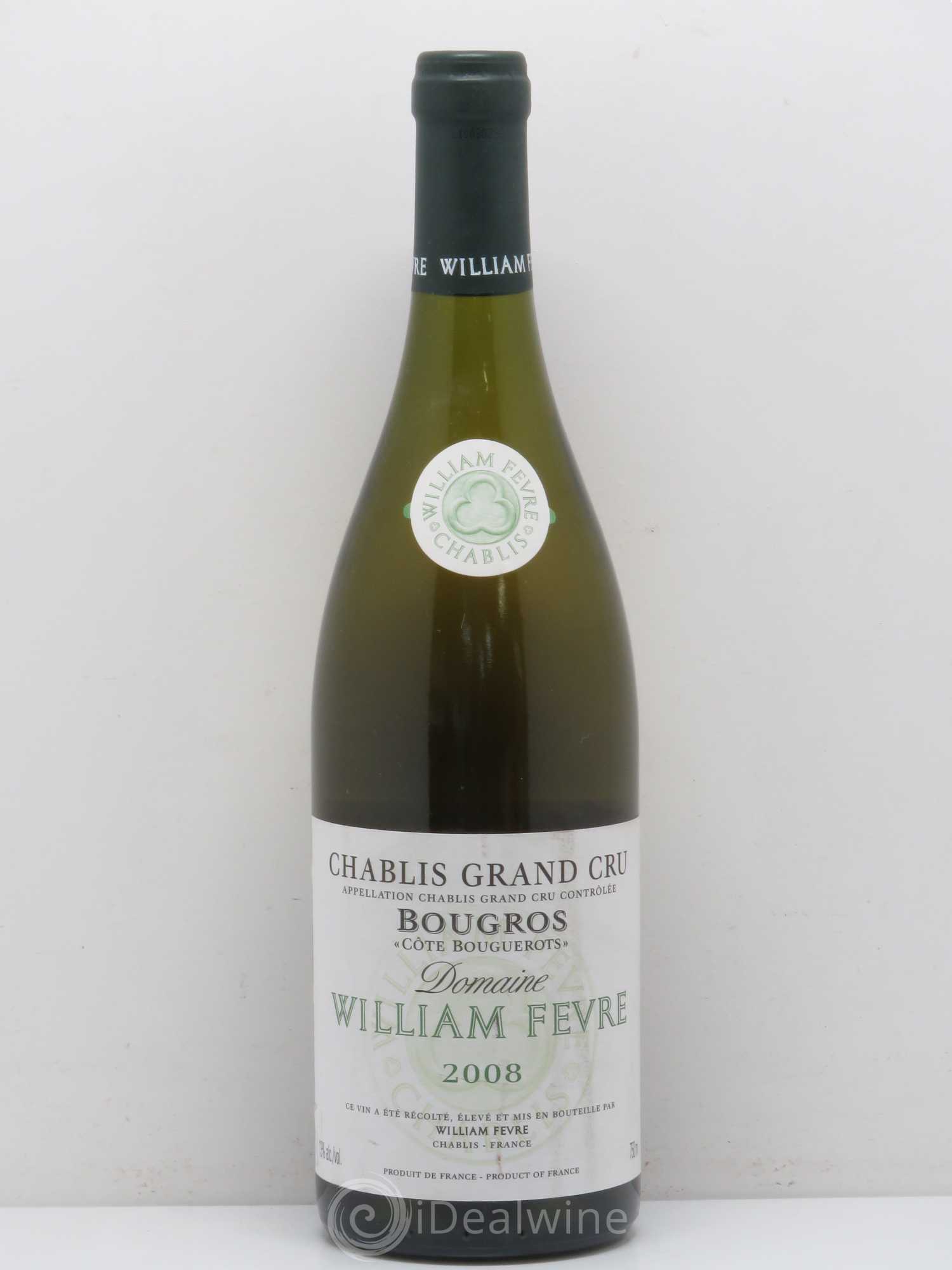 Chablis Grand Cru Bougros Côte Bouguerots William Fèvre (sans prix de réserve) 2008 - Lot de 1 bouteille - 0