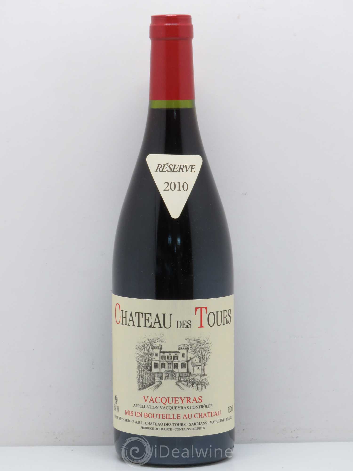 Vacqueyras Château des Tours Emmanuel Reynaud (sans prix de réserve) 2010 - Lot de 1 bouteille - 0