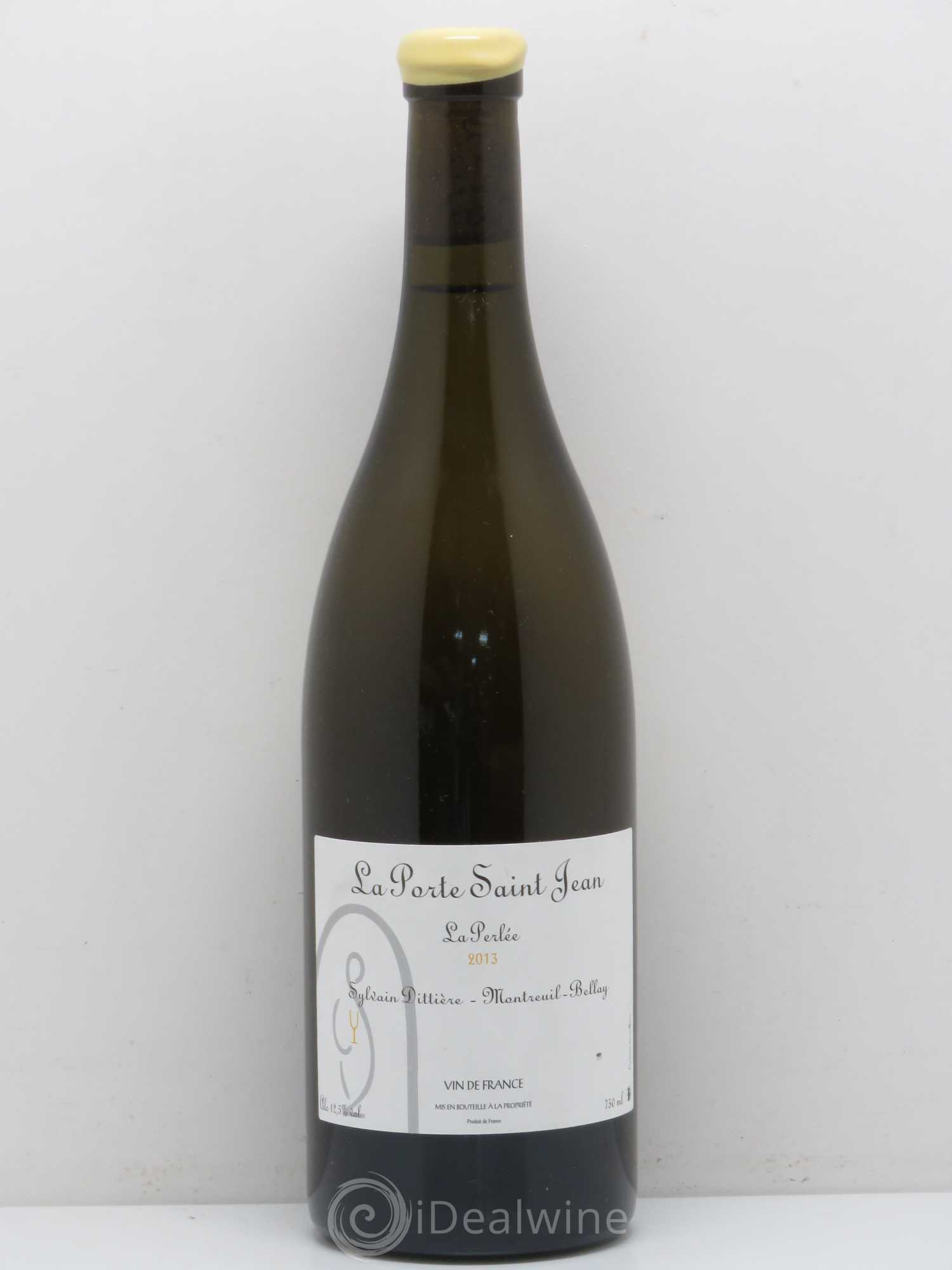 Val de Loire La Perlée Domaine de la Porte Saint Jean Domaine Sylvain Dittière (sans prix de réserve) 2013 - Posten von 1 Flasche - 0