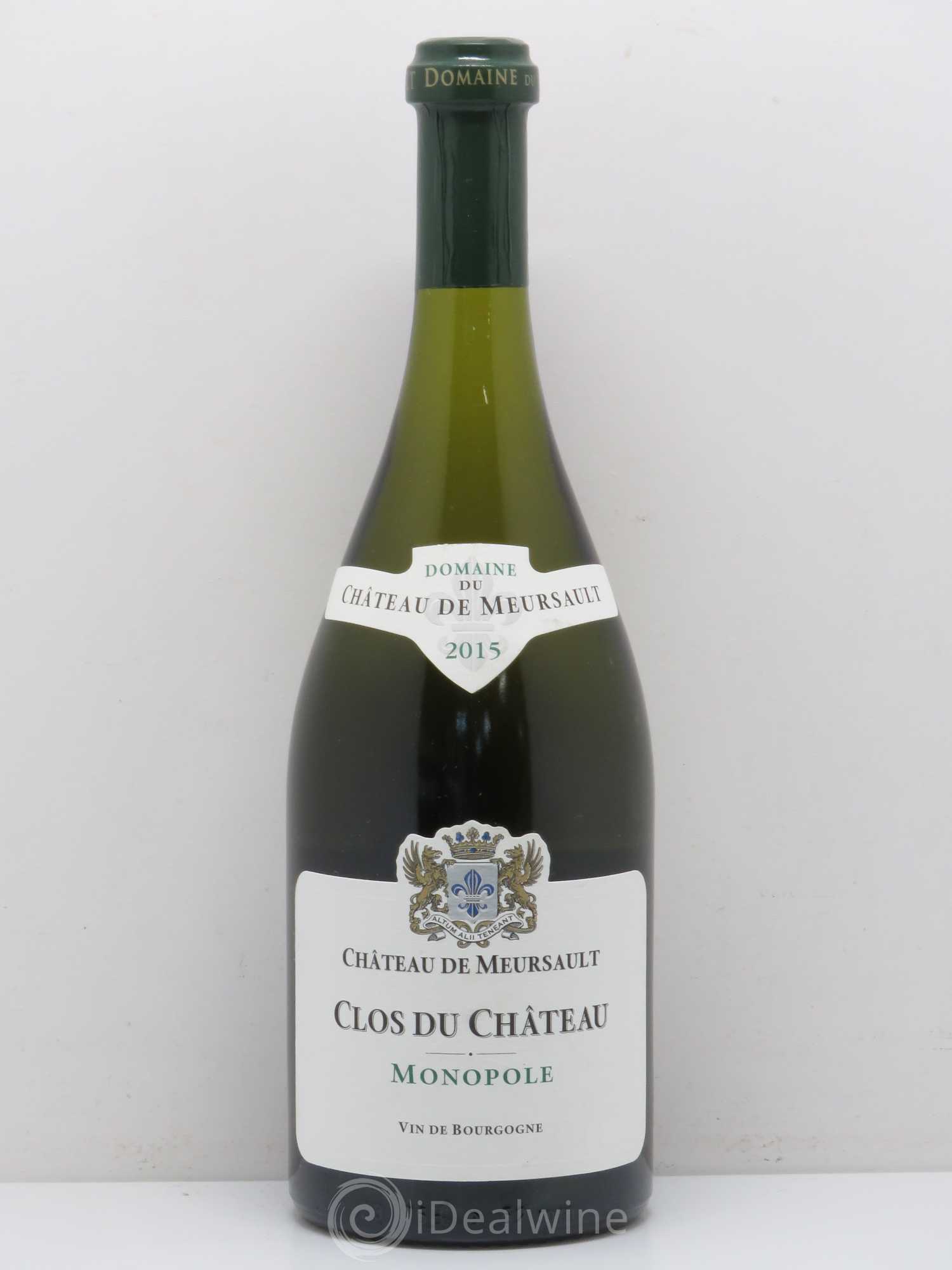 Bourgogne Clos du Château Domaine du Château de Meursault (sans prix de réserve) 2015 - Posten von 1 Flasche - 0