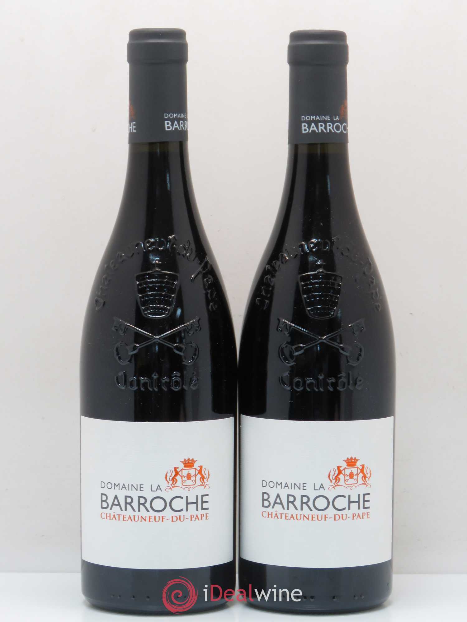 Châteauneuf-du-Pape La Barroche (Domaine de) Signature Julien Barrot (sans prix de réserve) 2015 - Lot de 2 bouteilles - 0