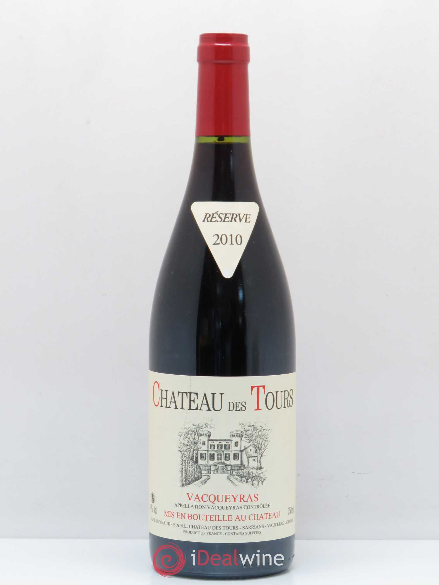 Vacqueyras Château des Tours Emmanuel Reynaud (sans prix de réserve) 2010 - Lot de 1 bouteille - 0