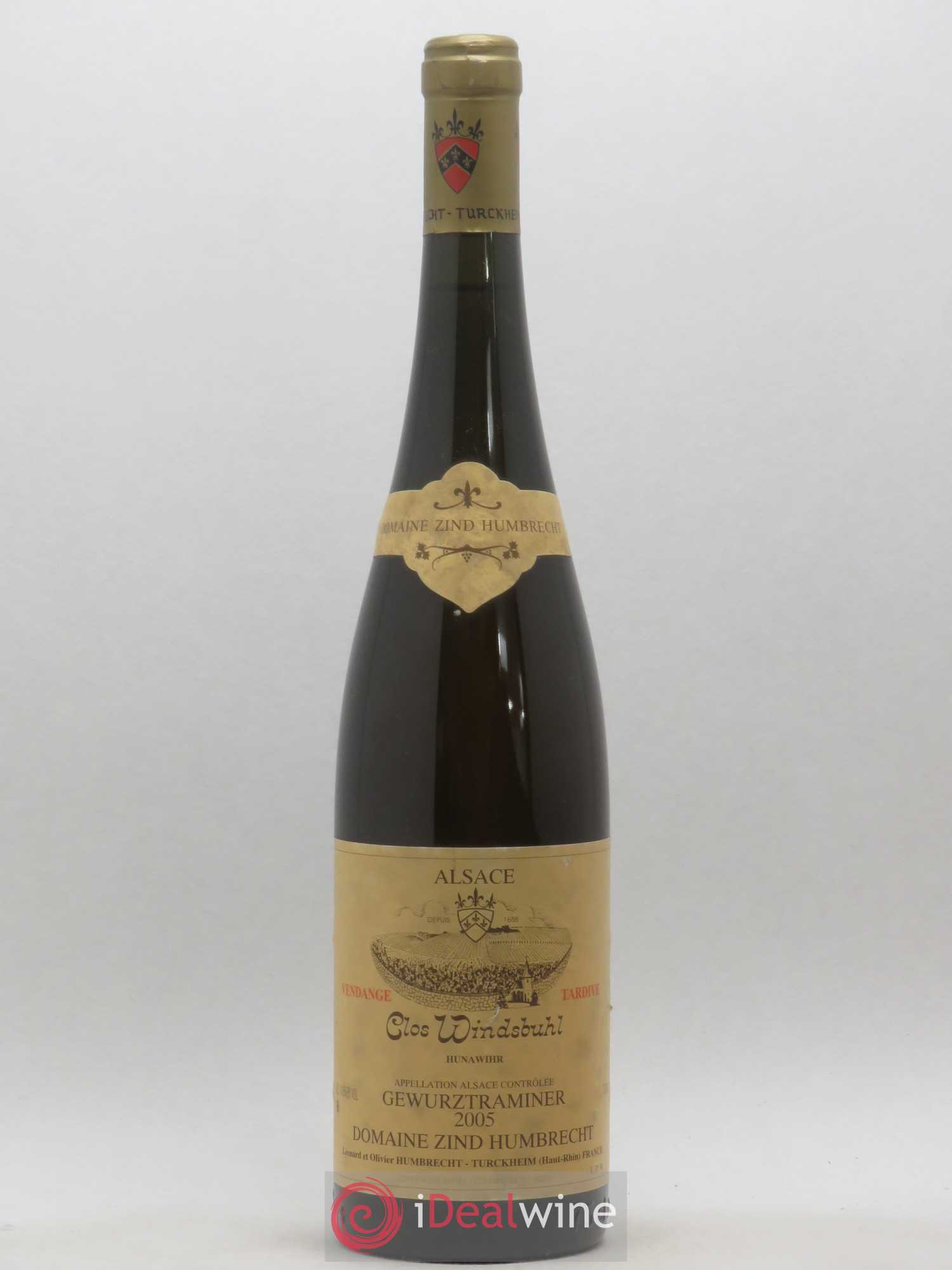 Alsace Gewurztraminer Vendanges Tardives Clos Windsbuhl Zind-Humbrecht (sans prix de réserve) 2005 - Posten von 1 Flasche - 0