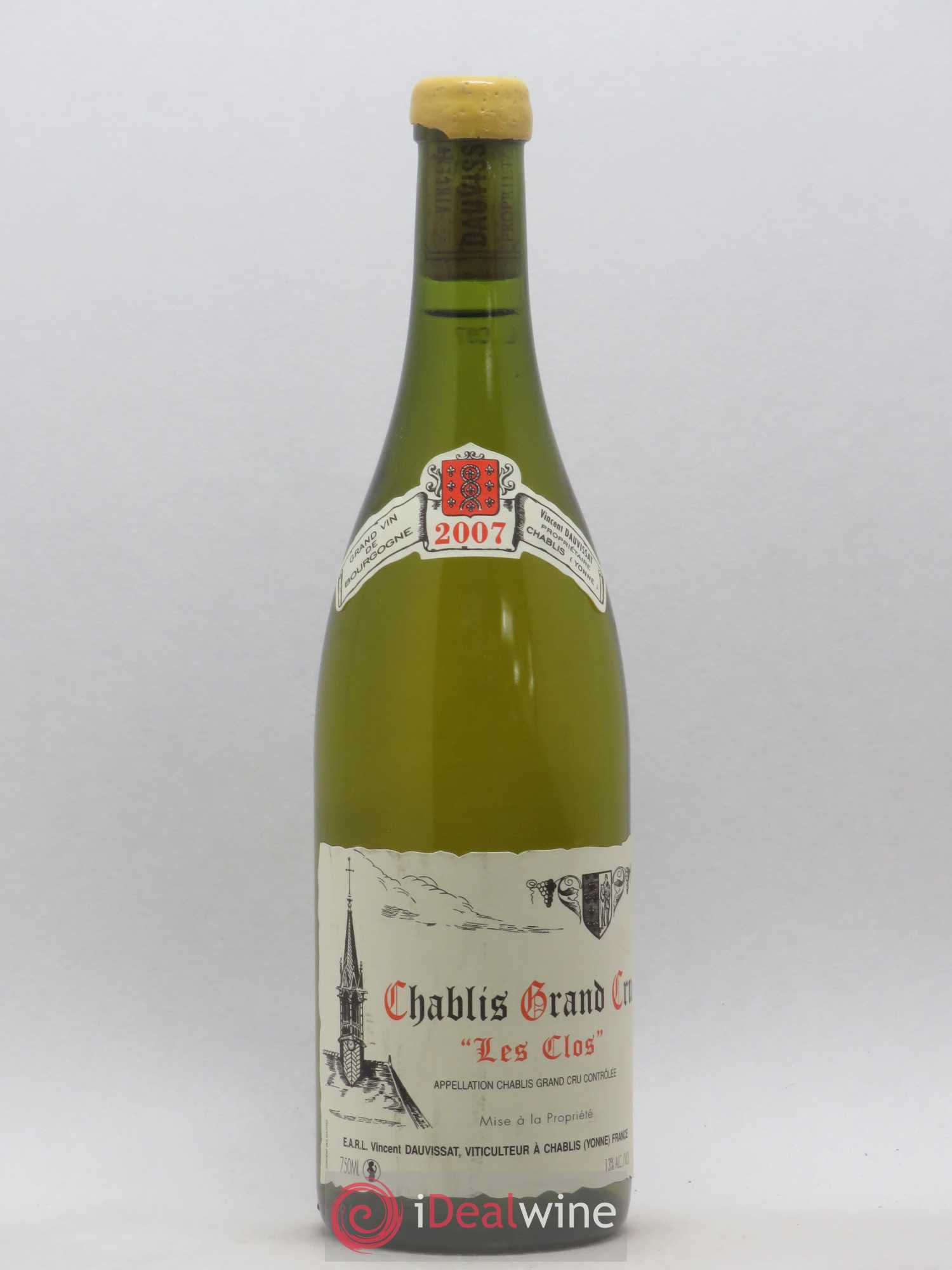 Chablis Grand Cru Les Clos Vincent Dauvissat (Domaine) (sans prix de réserve) 2007 - Lot de 1 bouteille - 0