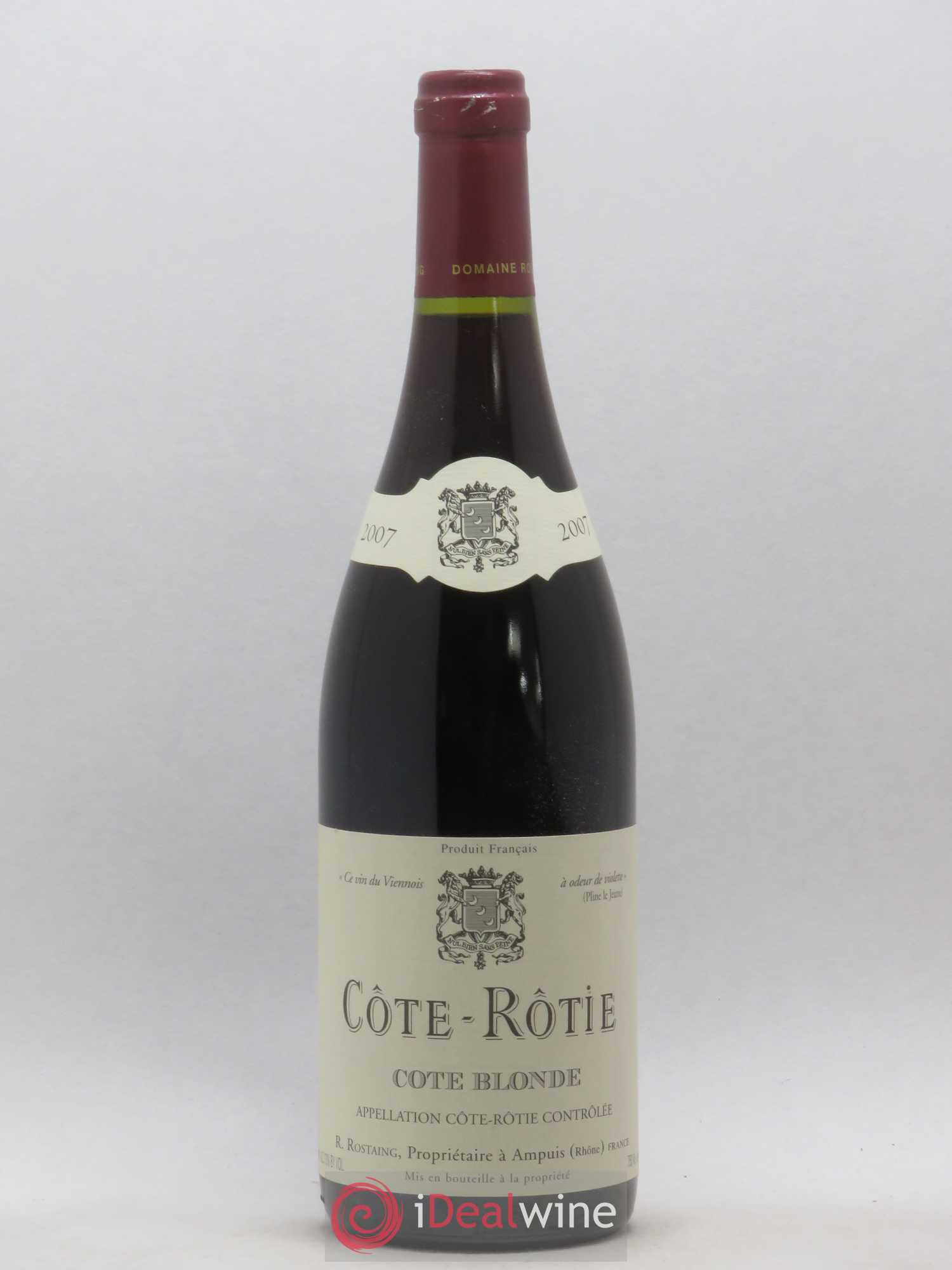 Côte-Rôtie Côte Blonde René Rostaing (sans prix de réserve) 2007 - Lot de 1 bouteille - 0