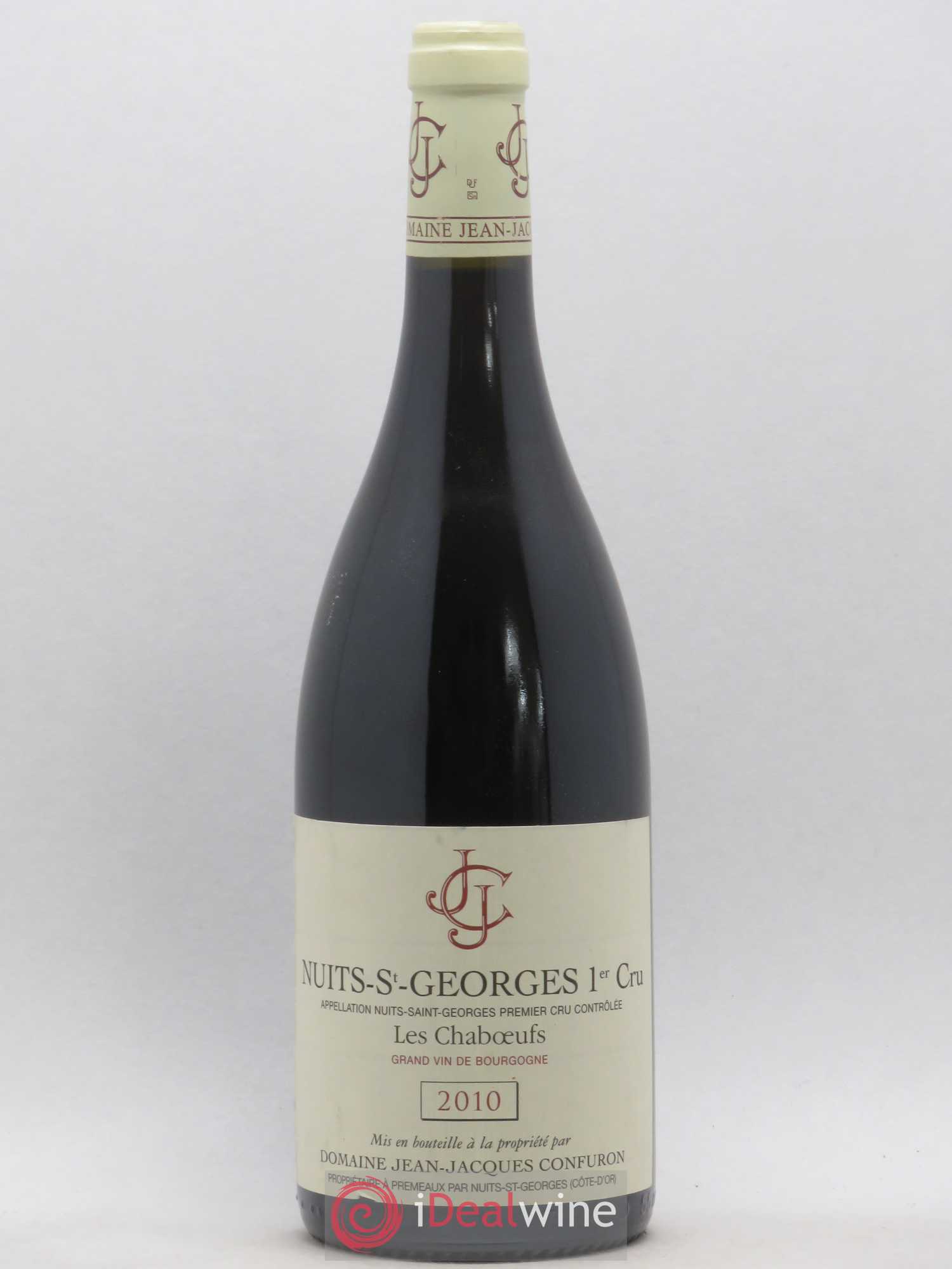 Nuits-Saint-Georges 1er Cru Les Chaboeufs Domaine Jean Jacques Confuron (sans prix de réserve) 2010 - Posten von 1 Flasche - 0