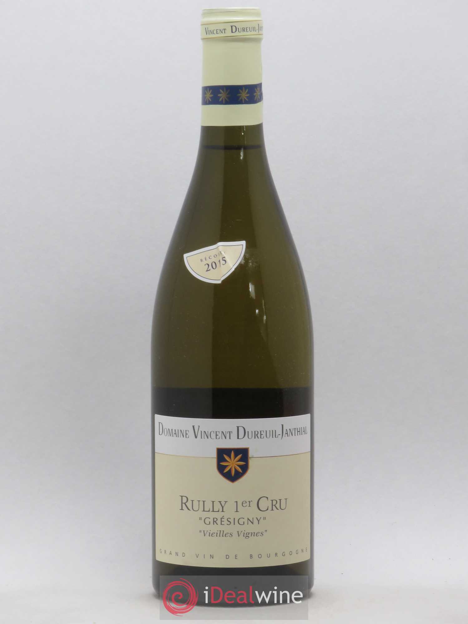 Rully 1er Cru Grésigny Vincent Dureuil-Janthial Vieilles Vignes (sans prix de réserve) 2015 - Posten von 1 Flasche - 0