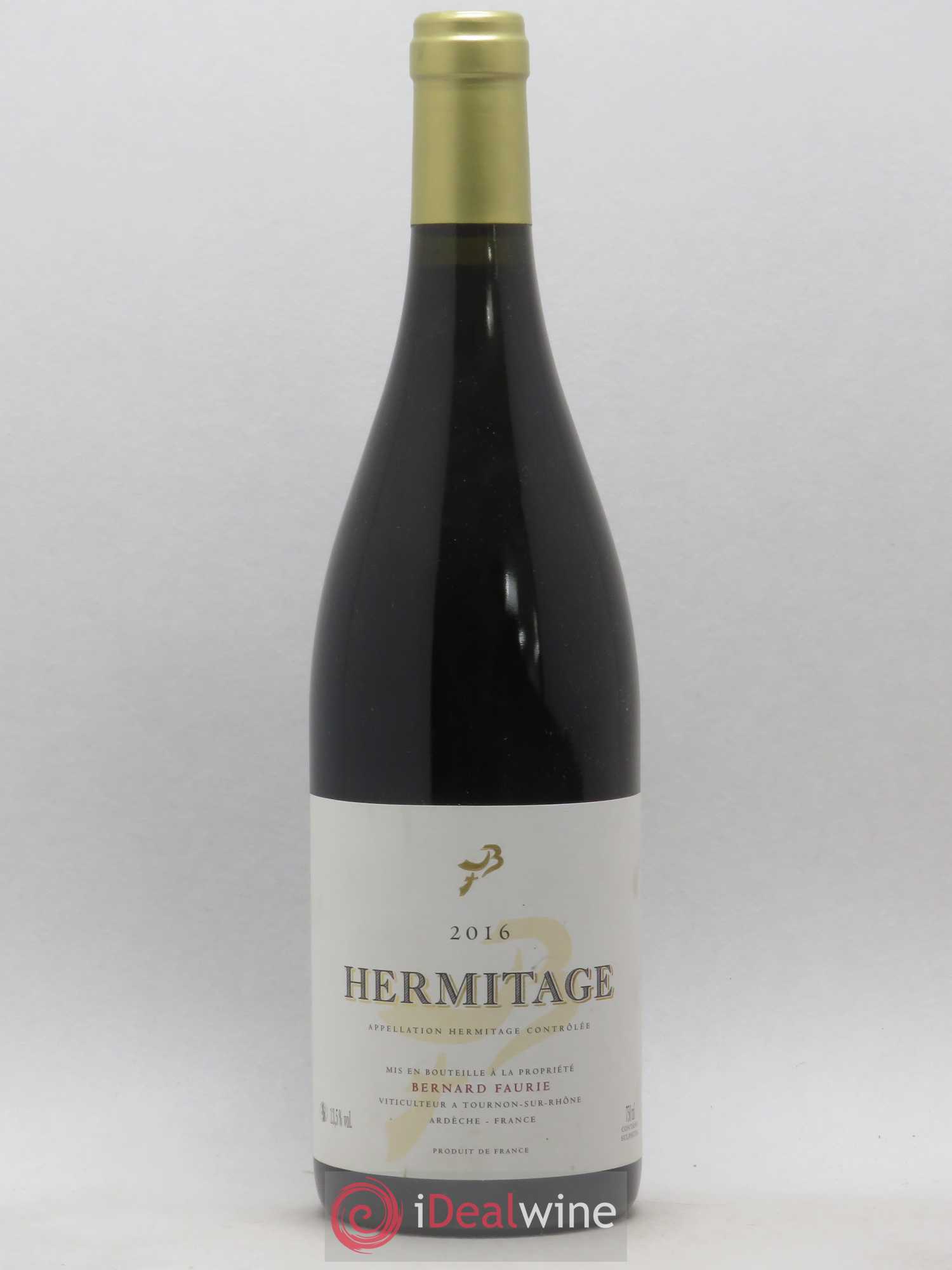 Hermitage Bessards Méal (capsule dorée) Bernard Faurie (sans prix de réserve) 2016 - Lot de 1 bouteille - 0