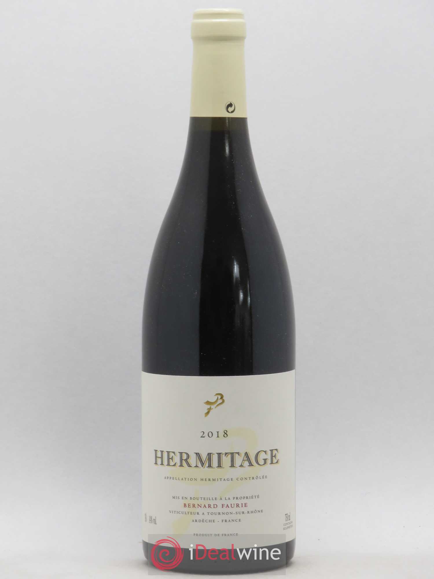 Hermitage Greffieux Bessards (capsule blanche) Bernard Faurie (sans prix de réserve) 2018 - Lot de 1 bouteille - 0