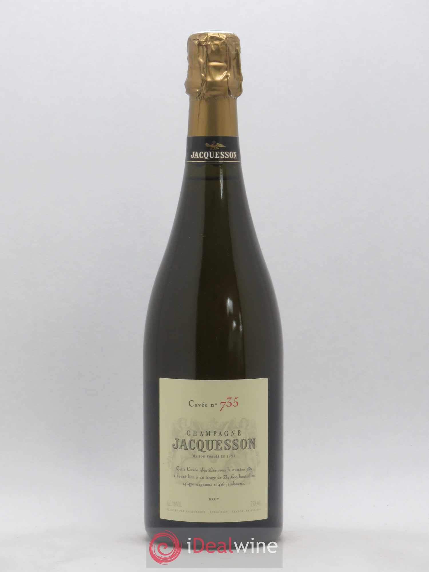 Cuvée 735 Jacquesson (sans prix de réserve) - Lot de 1 bouteille - 0