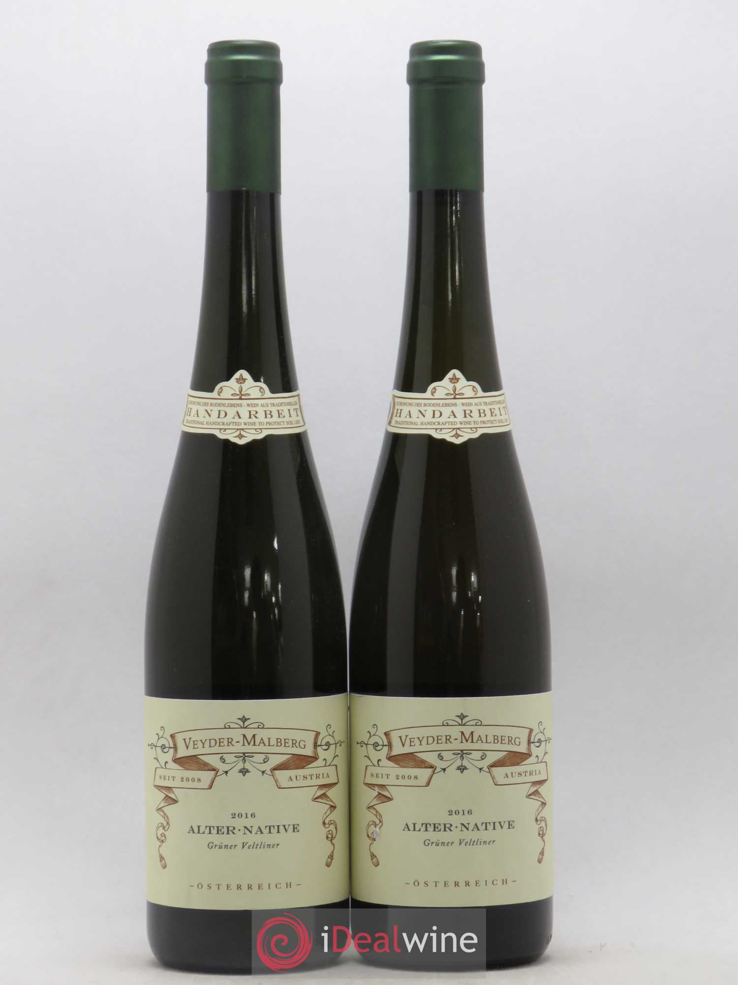 Autriche Grüner Veltiner Alter-native domaine Veyder-Malberg (sans prix de réserve) 2016 - Posten von 2 Flaschen - 0