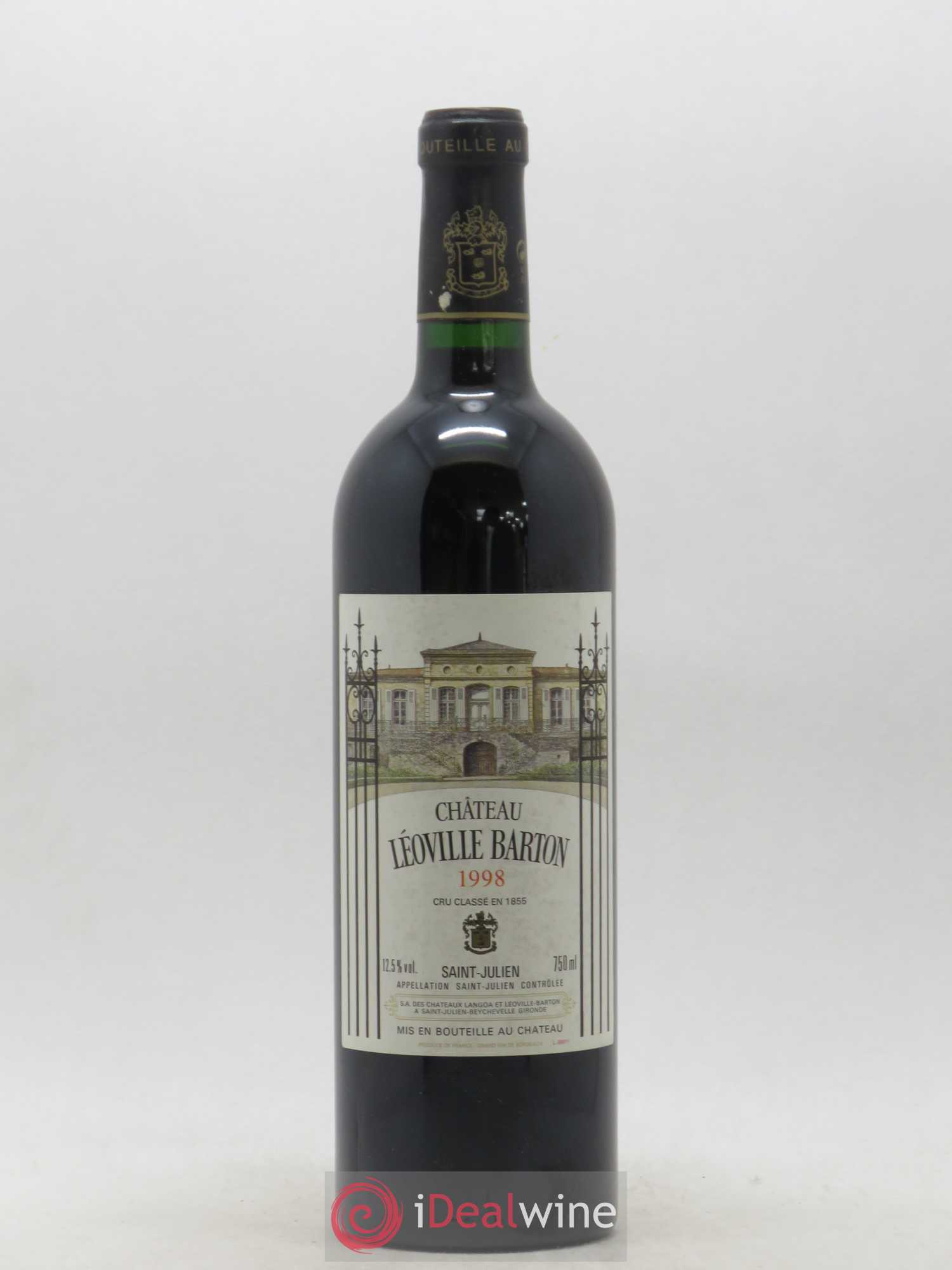 Château Léoville Barton 2ème Grand Cru Classé (sans prix de réserve) 1998 - Lot de 1 bouteille - 0