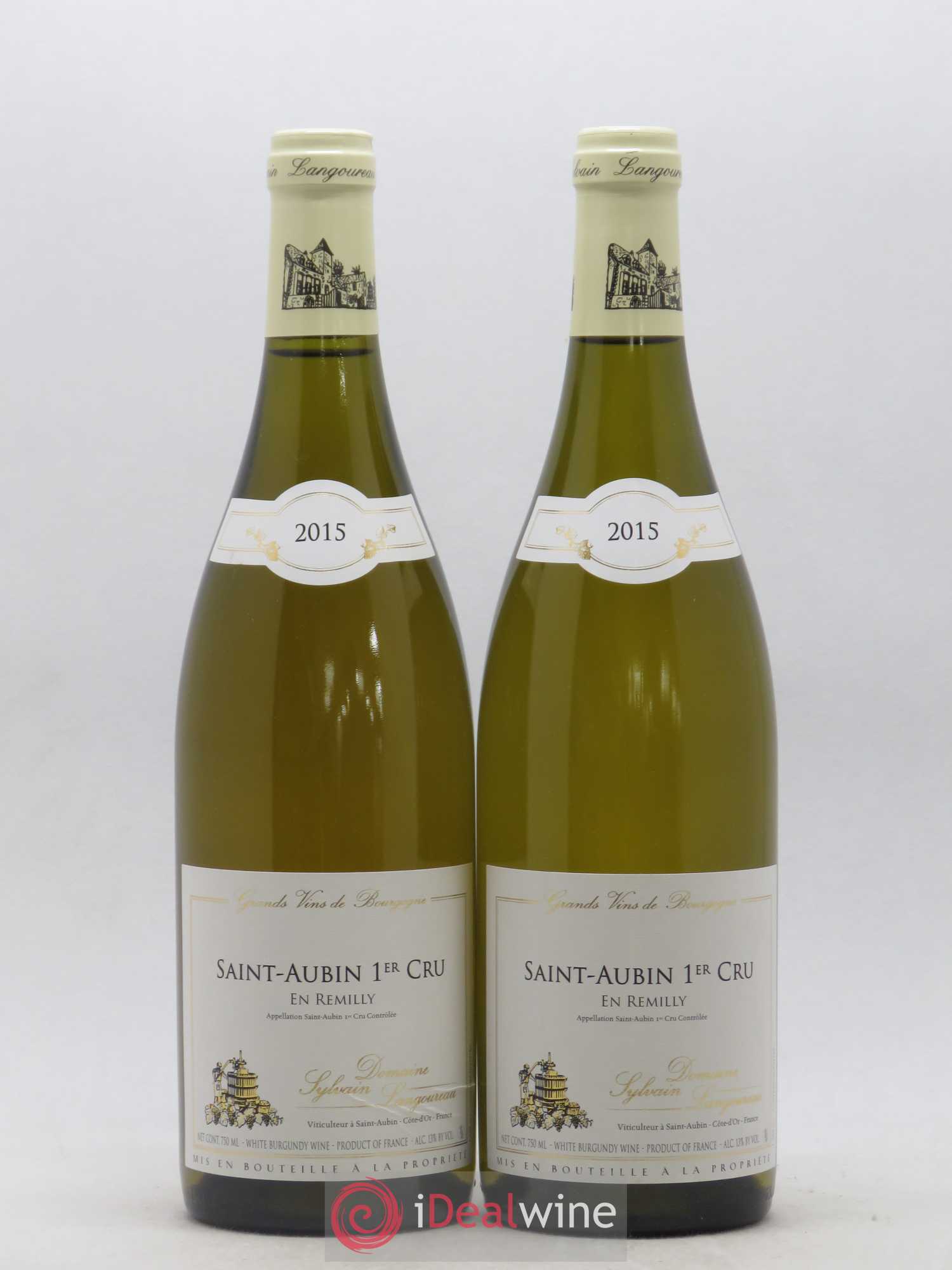 Saint-Aubin 1er Cru En Remilly Domaine Langoureau (sans prix de réserve) 2015 - Posten von 2 Flaschen - 0