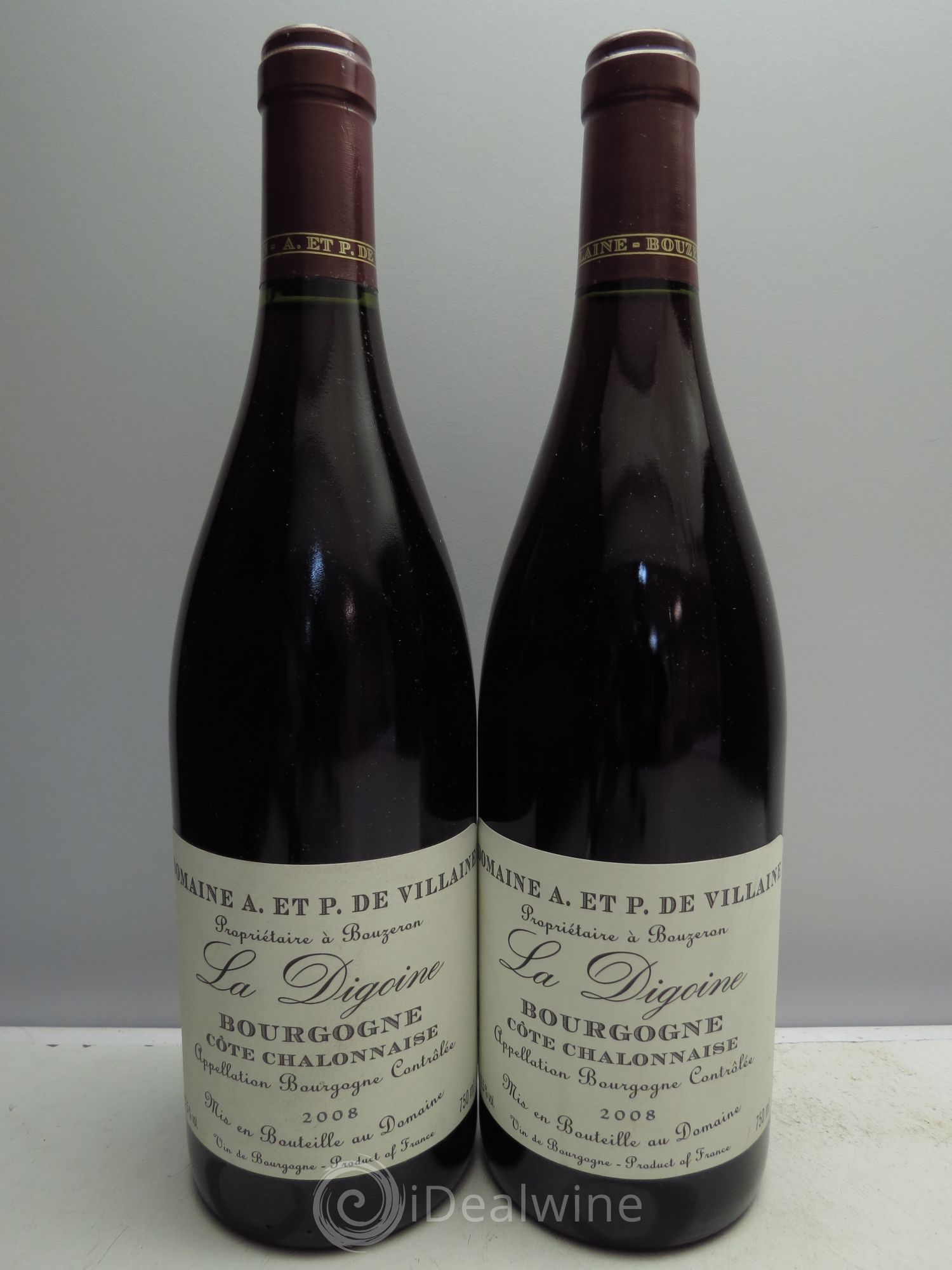 Bourgogne Côte Chalonnaise La Digoine A&P de Villaine (sans prix de réserve / no reserve) 2008 - Posten von 2 Flaschen - 0