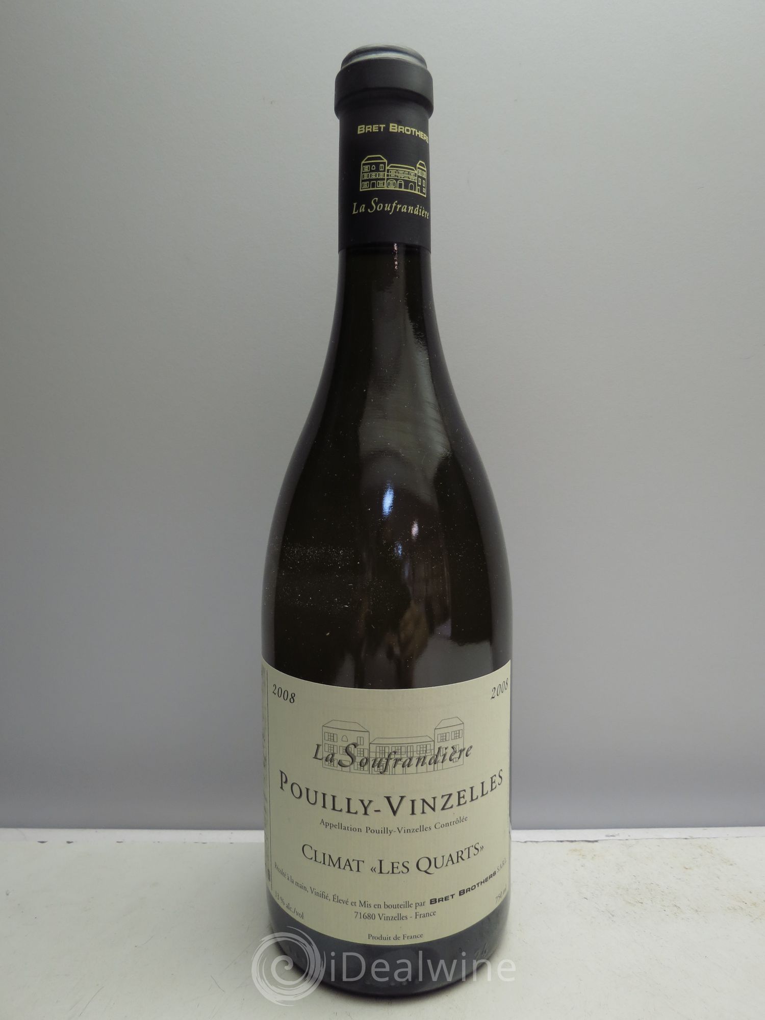 Pouilly-Vinzelles Les Quarts Domaine de la Soufrandière (sans prix de réserve / no reserve) 2008 - Posten von 1 Flasche - 0