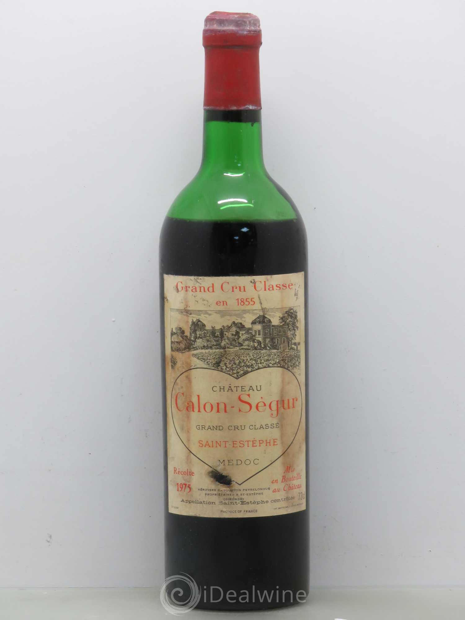 Château Calon Ségur 3ème Grand Cru Classé 1975 - Lot de 1 bouteille - 0