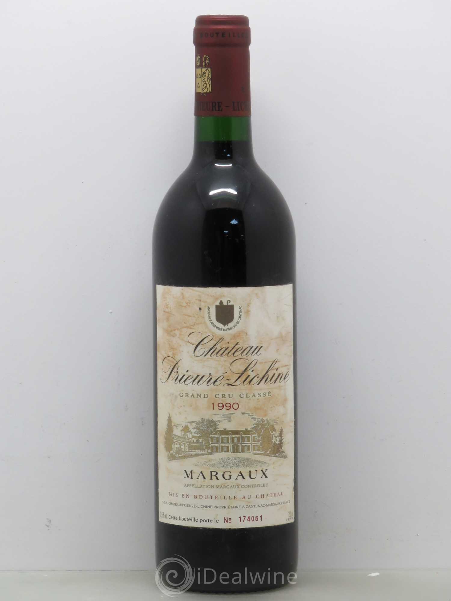 Château Prieuré Lichine 4ème Grand Cru Classé 1990 - Lot de 1 bouteille - 0