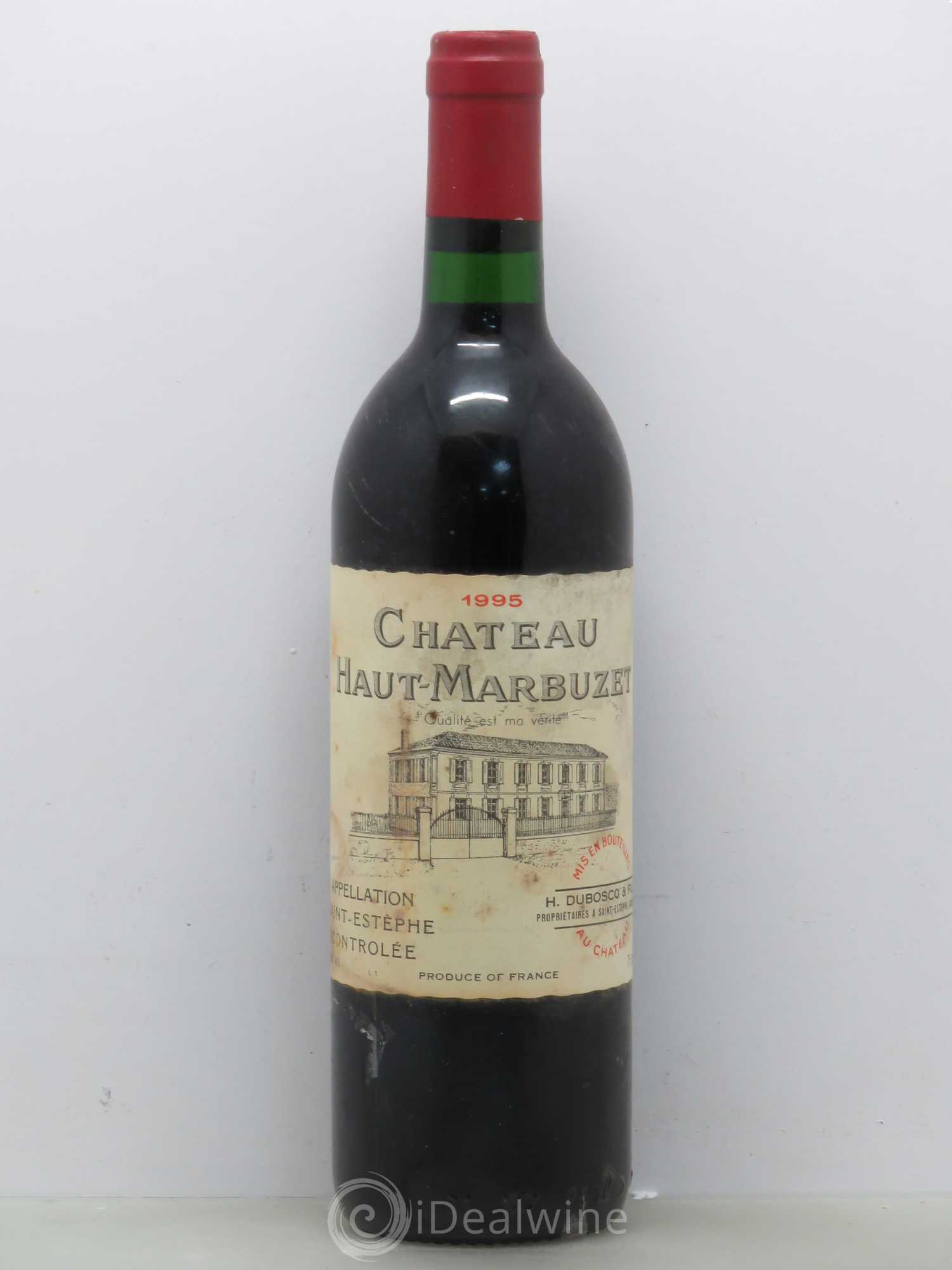 Château Haut Marbuzet 1995 - Lot de 1 bouteille - 0