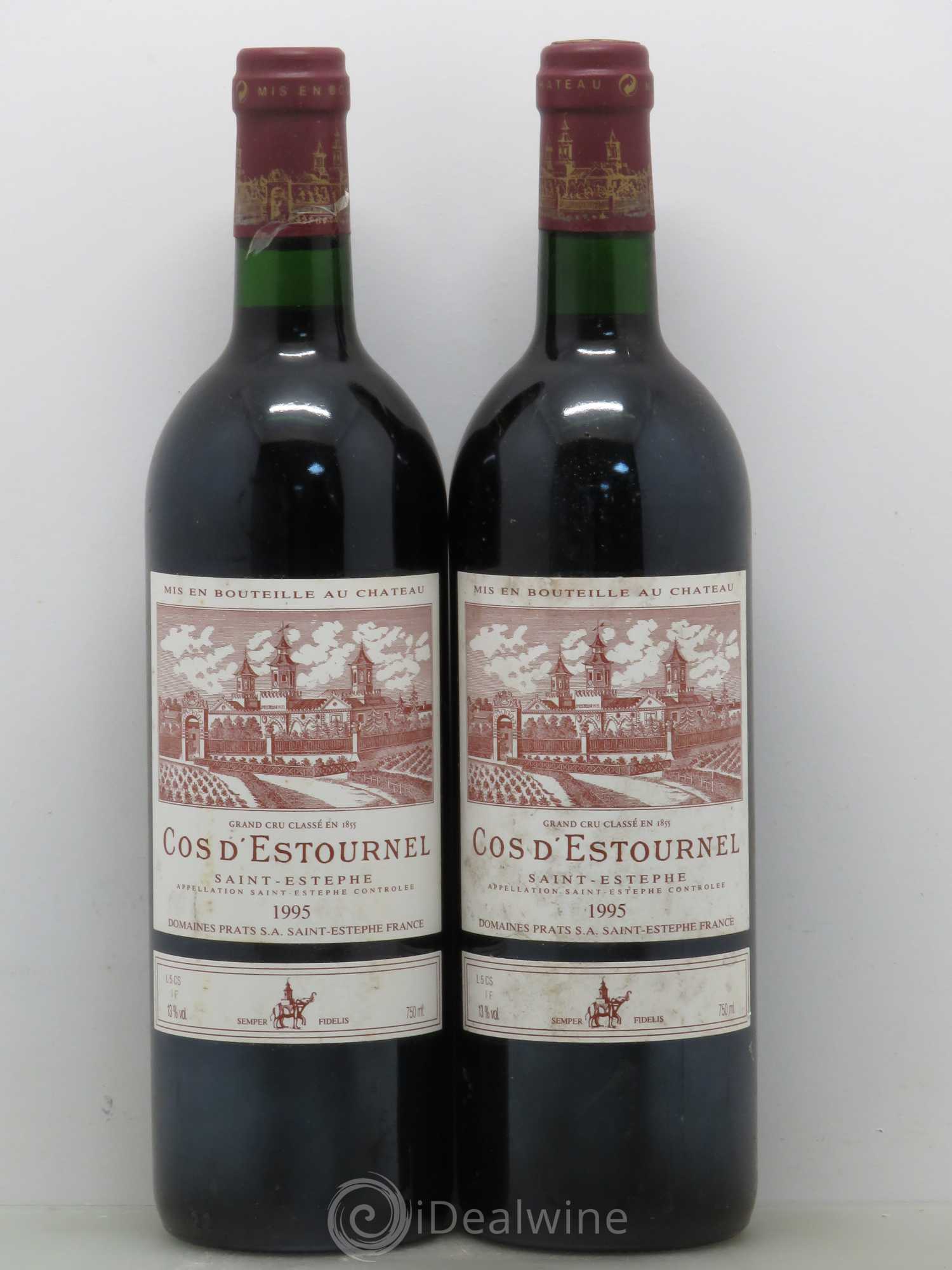 Cos d'Estournel 2ème Grand Cru Classé 1995 - Lot de 2 bouteilles - 0