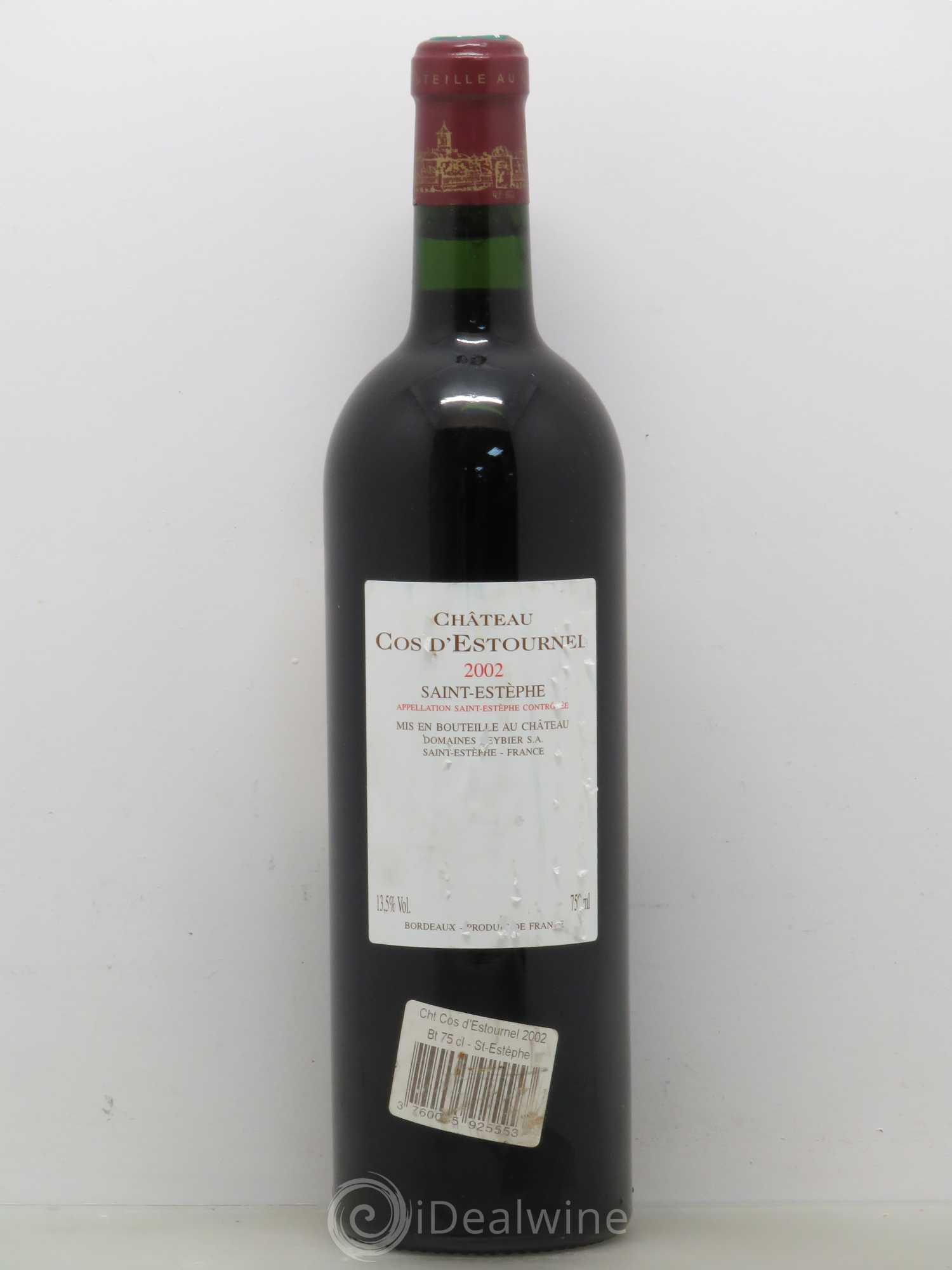 Cos d'Estournel 2ème Grand Cru Classé 2002 - Lot de 1 bouteille - 1