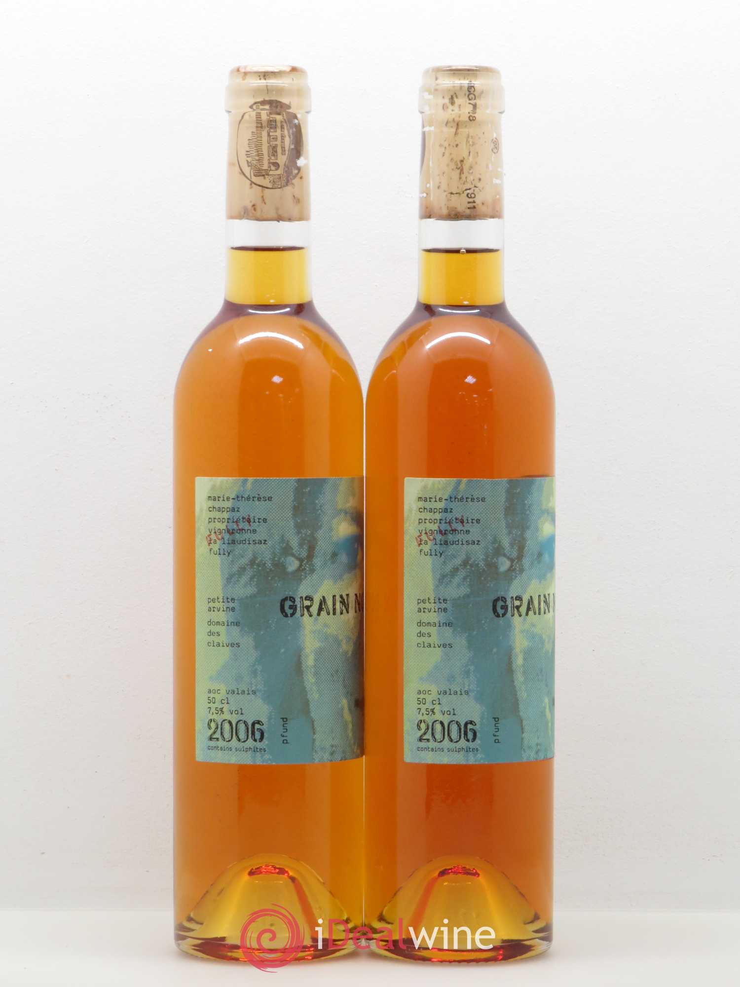 Valais Grain Noble Petite Arvine Marie-Thérèse Chappaz - Domaine Des Claives 2006 - Lotto di 2 bottiglie - 1