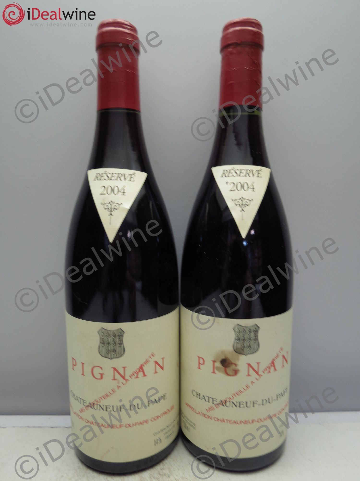 Châteauneuf-du-Pape Pignan Emmanuel Reynaud 2004 - Lot de 2 bouteilles - 0