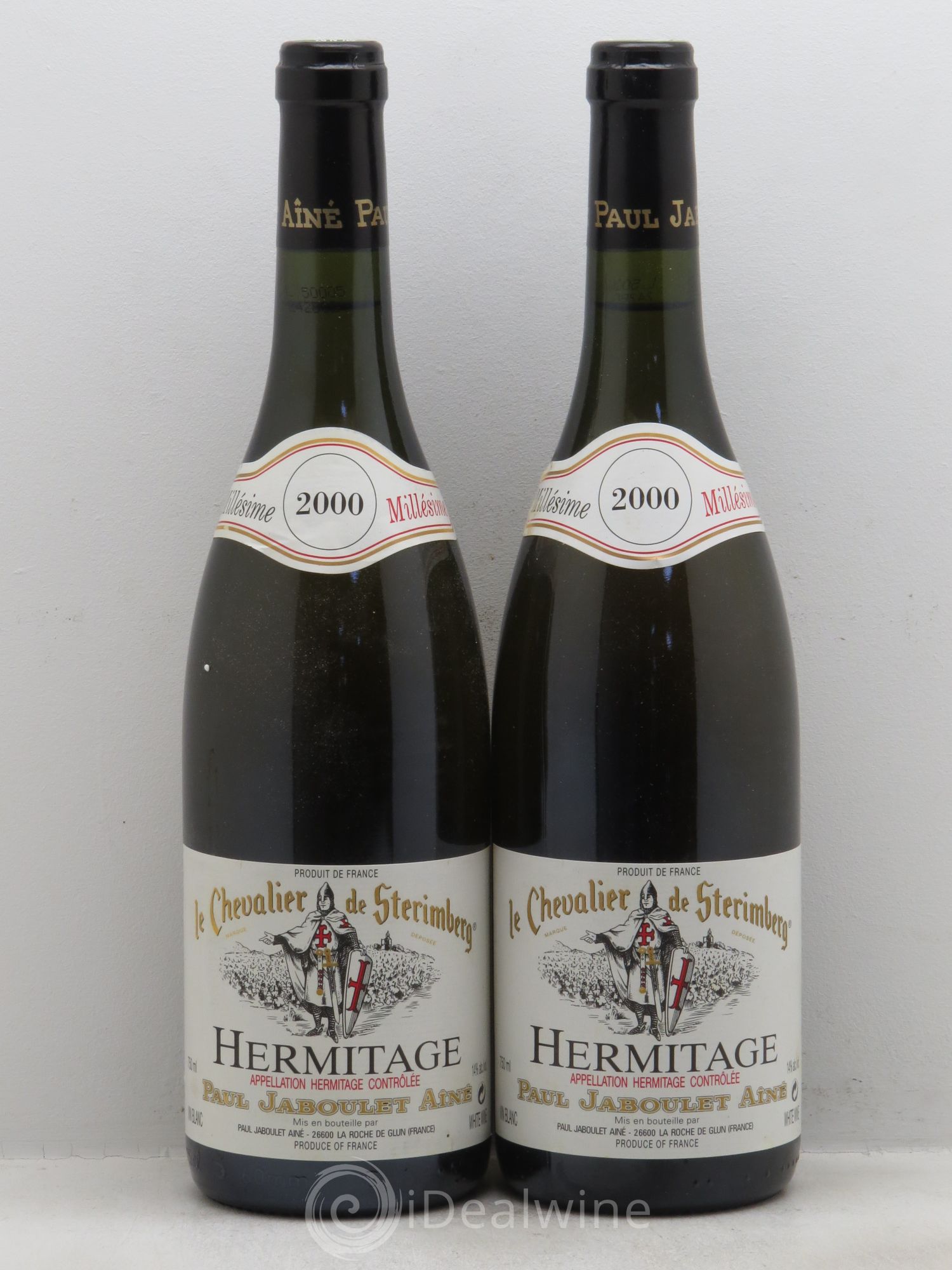 Hermitage Chevalier de Sterimberg Paul Jaboulet Ainé 2000 - Lot de 2 bouteilles - 0