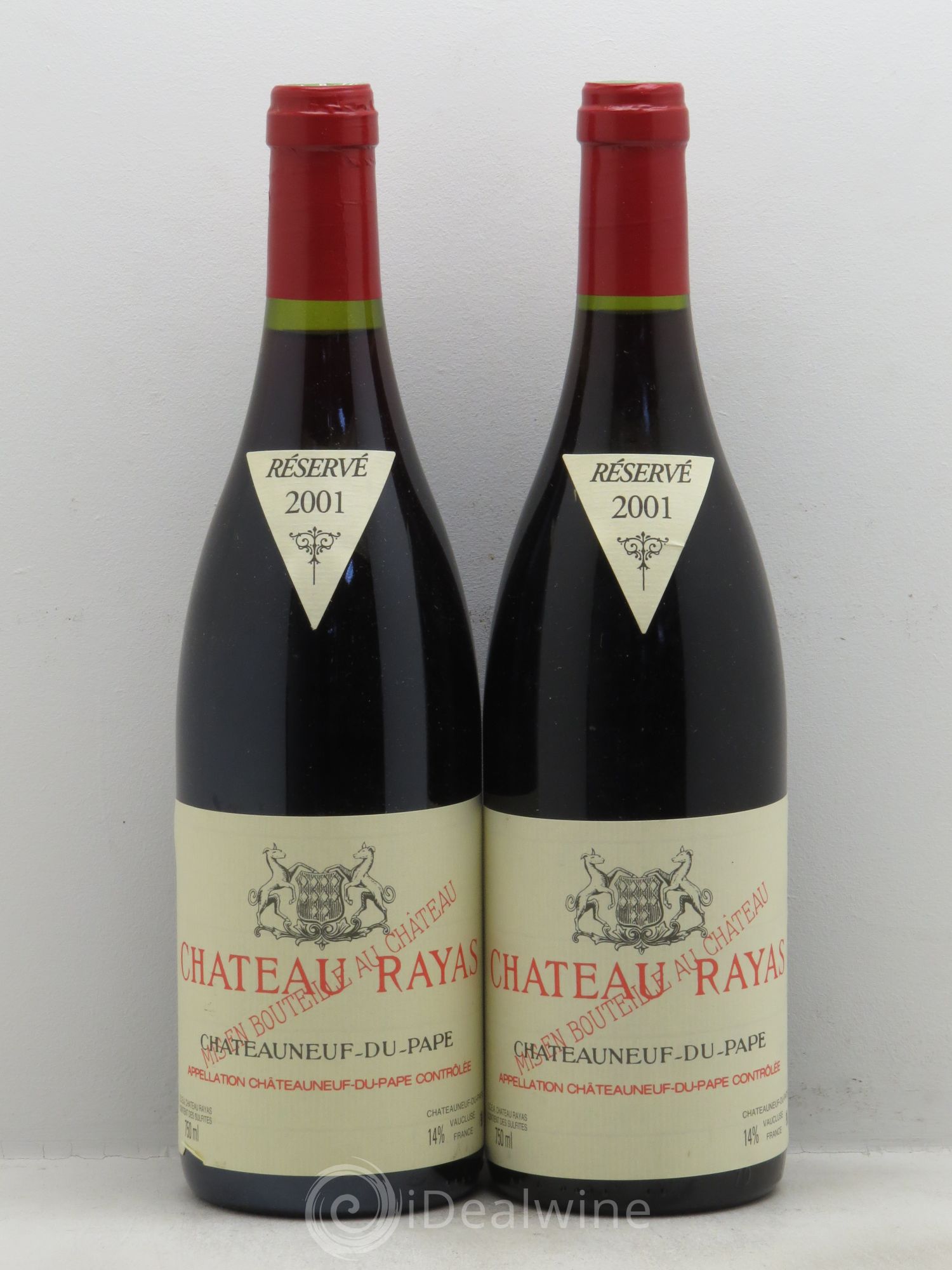 Châteauneuf-du-Pape Château Rayas Emmanuel Reynaud 2001 - Lot de 2 bouteilles - 0
