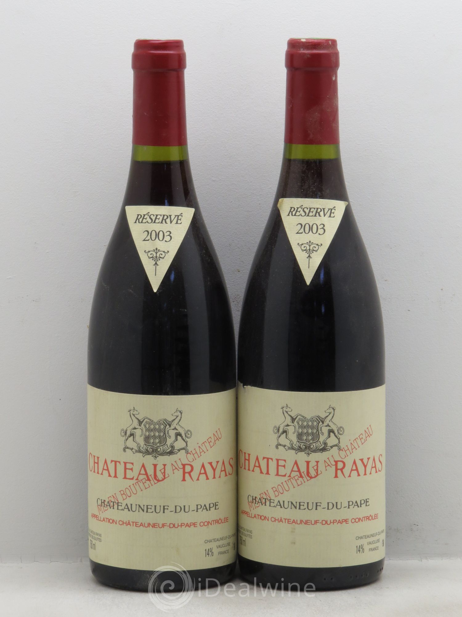 Châteauneuf-du-Pape Château Rayas Emmanuel Reynaud 2003 - Lot de 2 bouteilles - 0